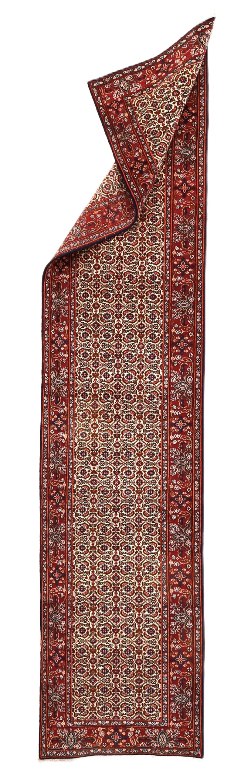 Moud Perserteppich aus Iran, 385 × 85 cm