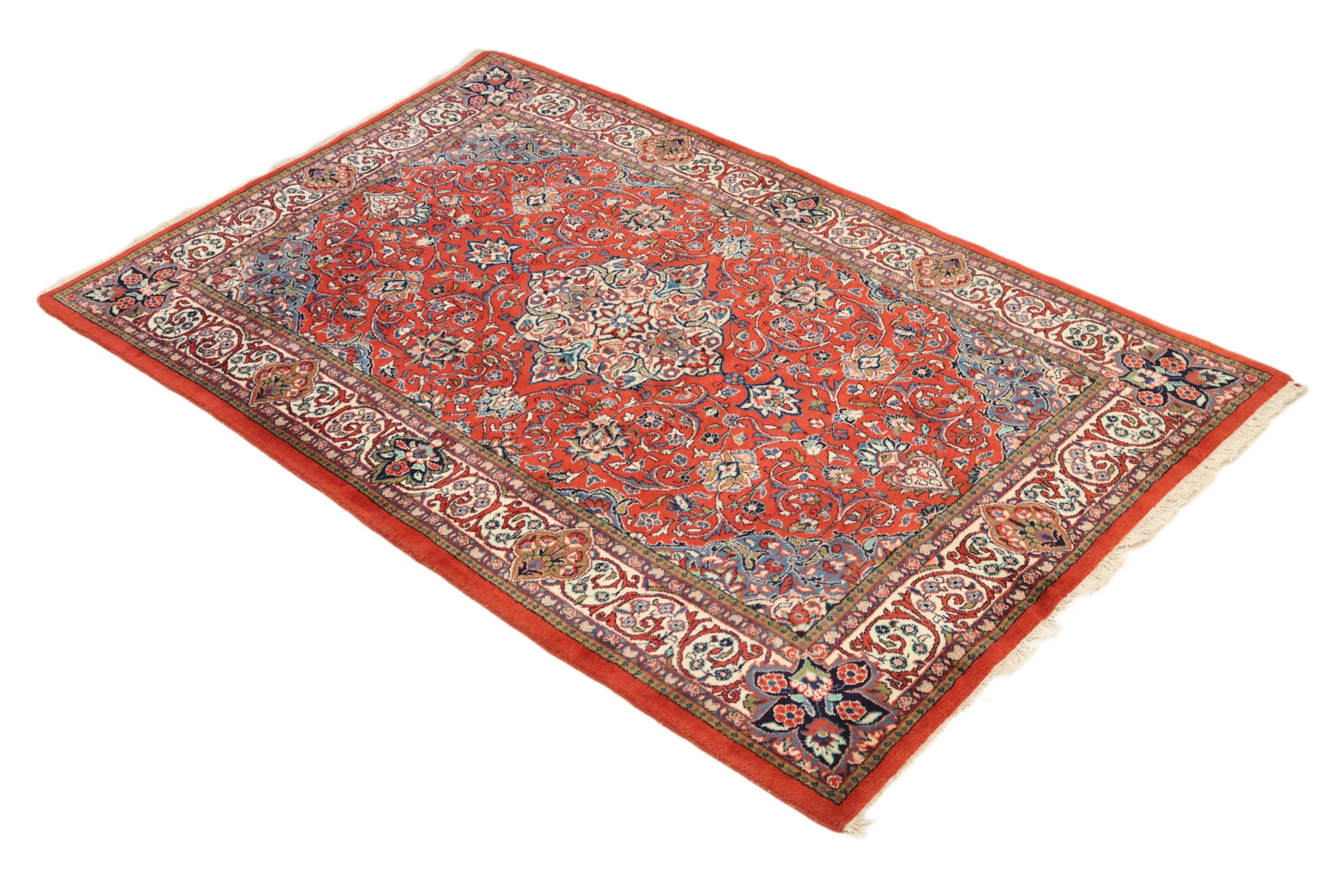 Handgeknüpfter Sarough Perserteppich 214 × 137 cm