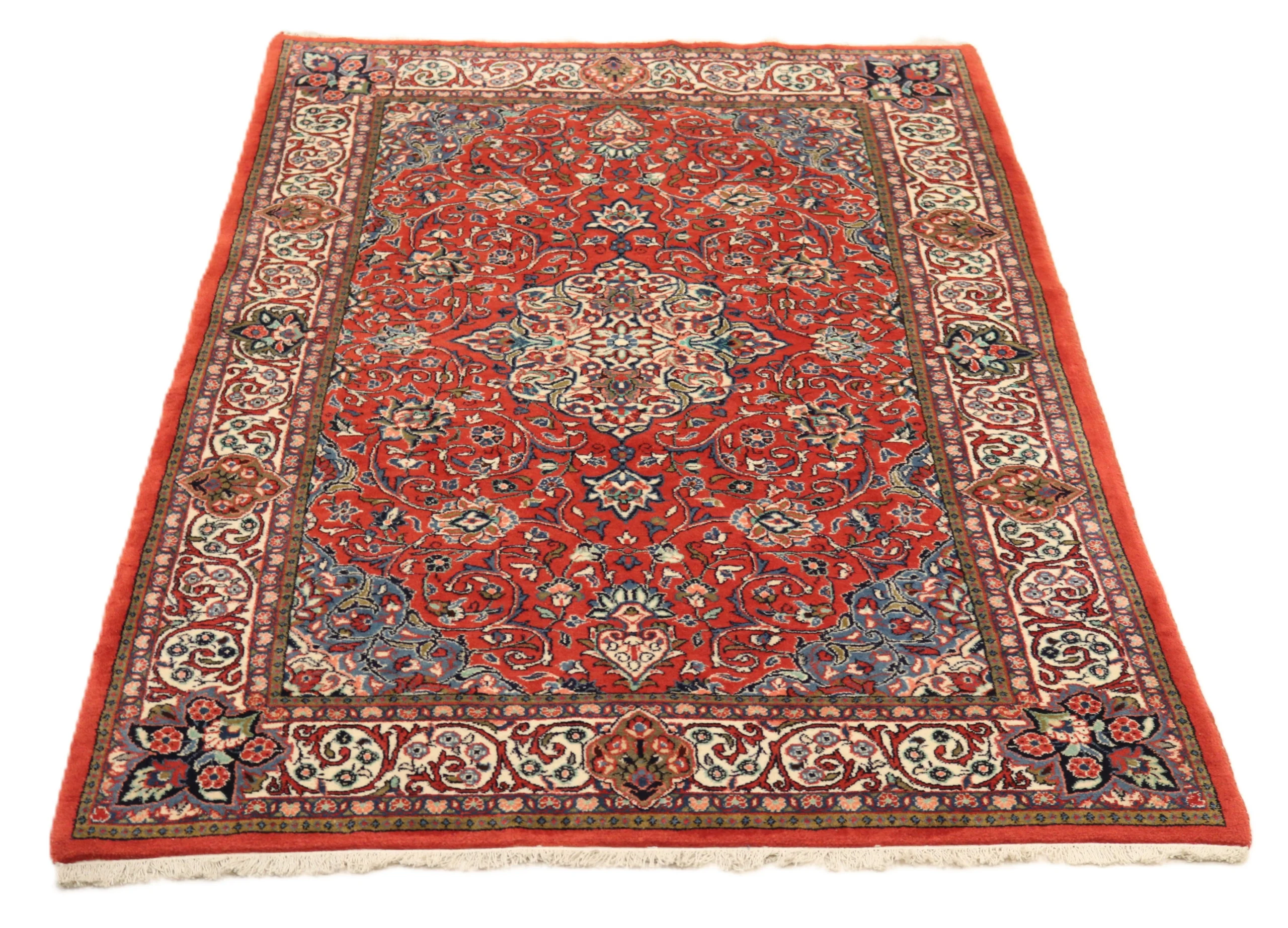 Handgeknüpfter Sarough Perserteppich 214 × 137 cm