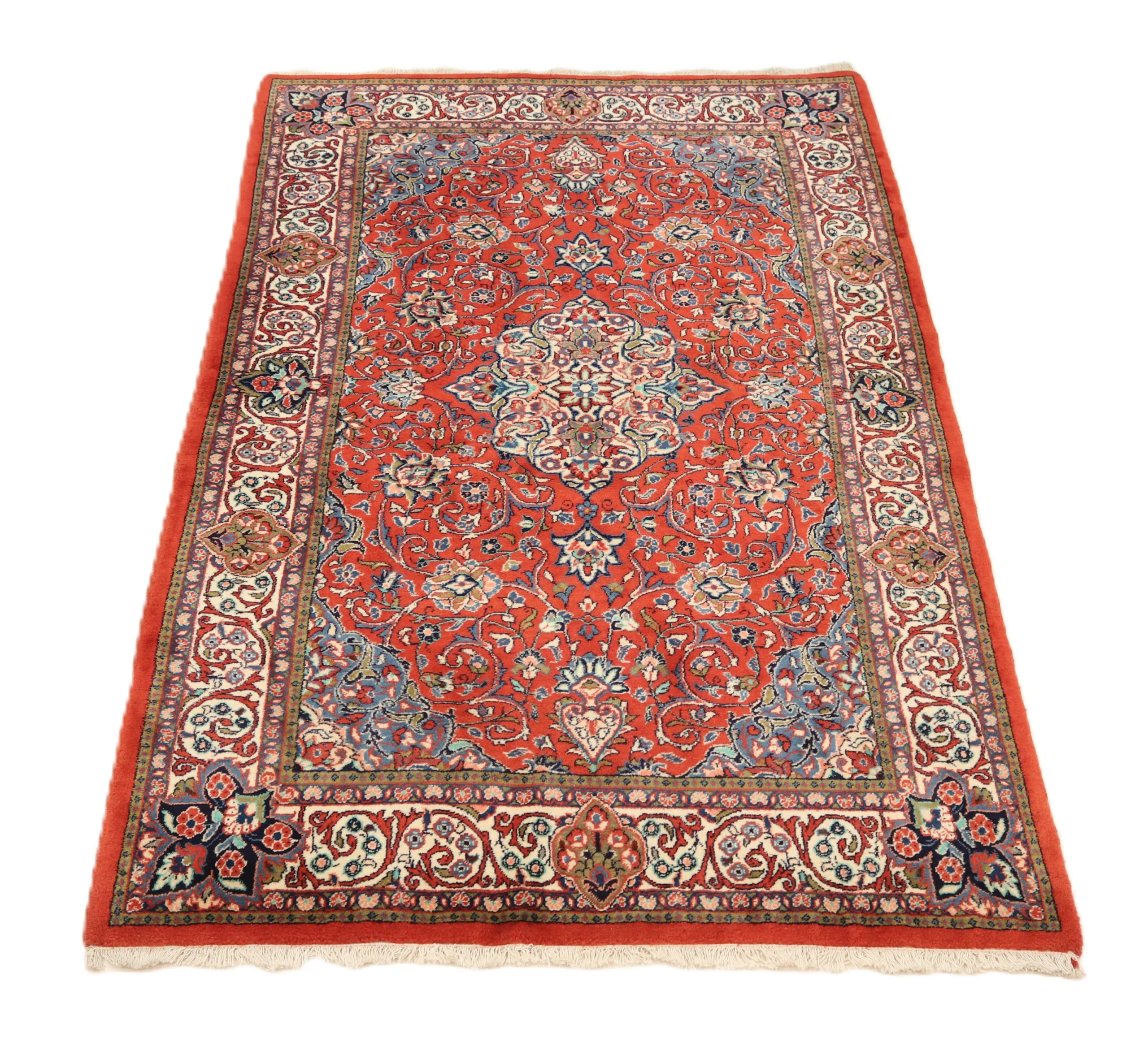 Handgeknüpfter Sarough Perserteppich 214 × 137 cm