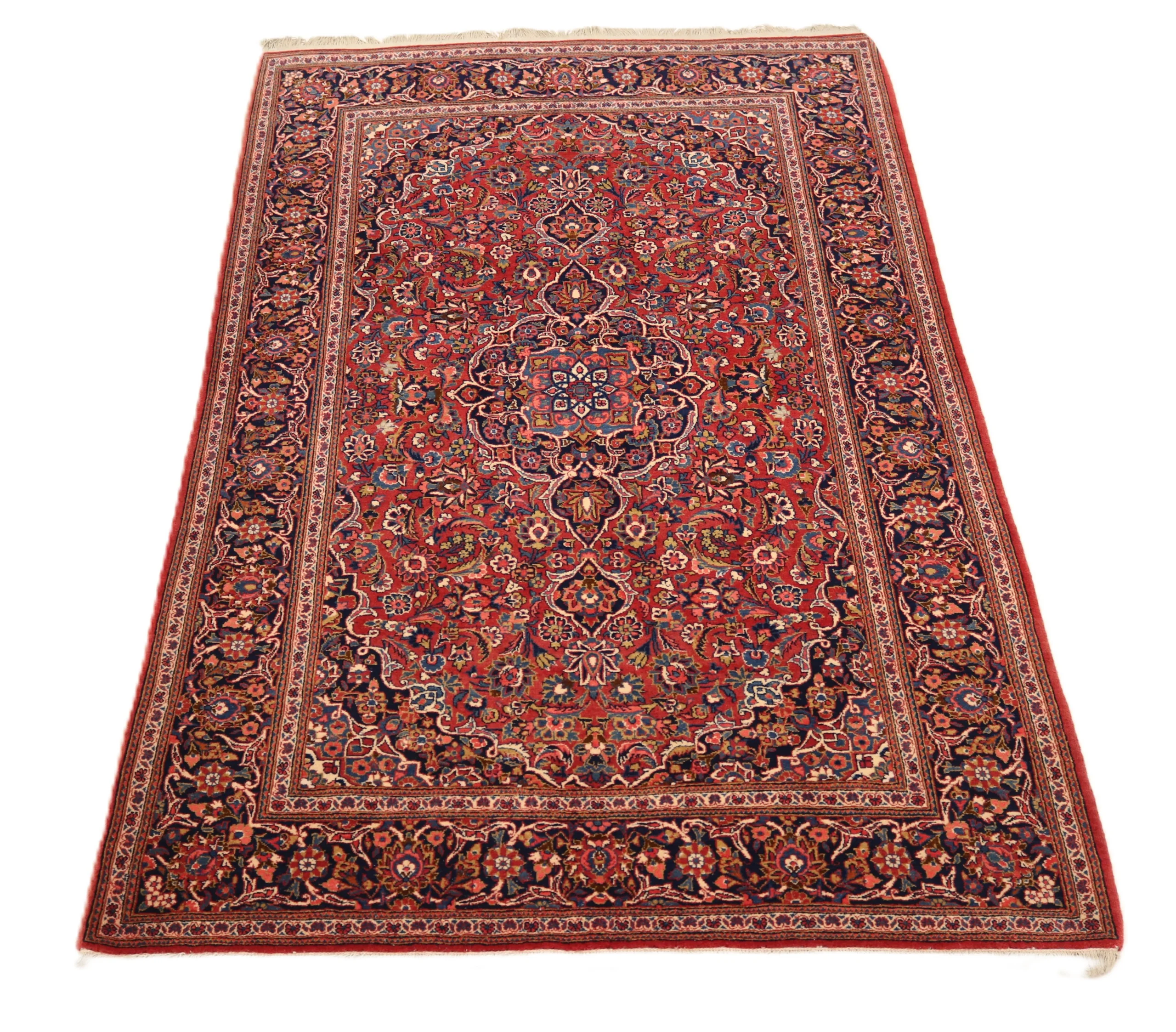 Kashan Perserteppich aus Iran, 210 × 136 cm