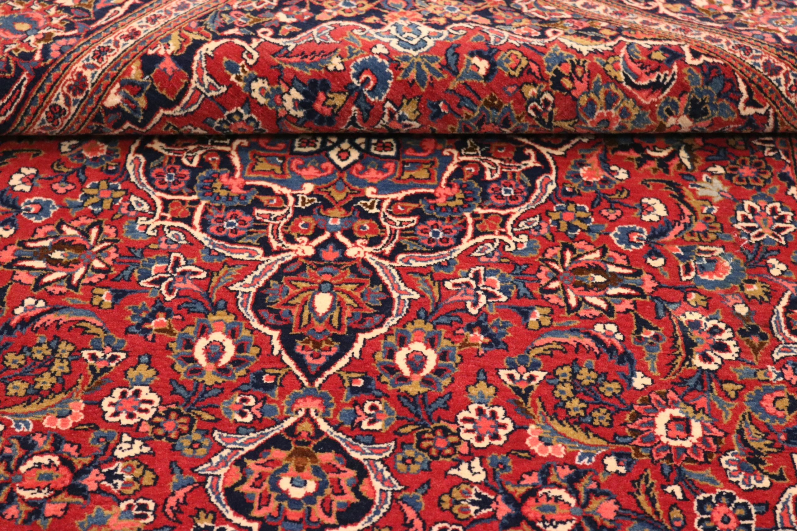 Kashan Perserteppich aus Iran, 210 × 136 cm