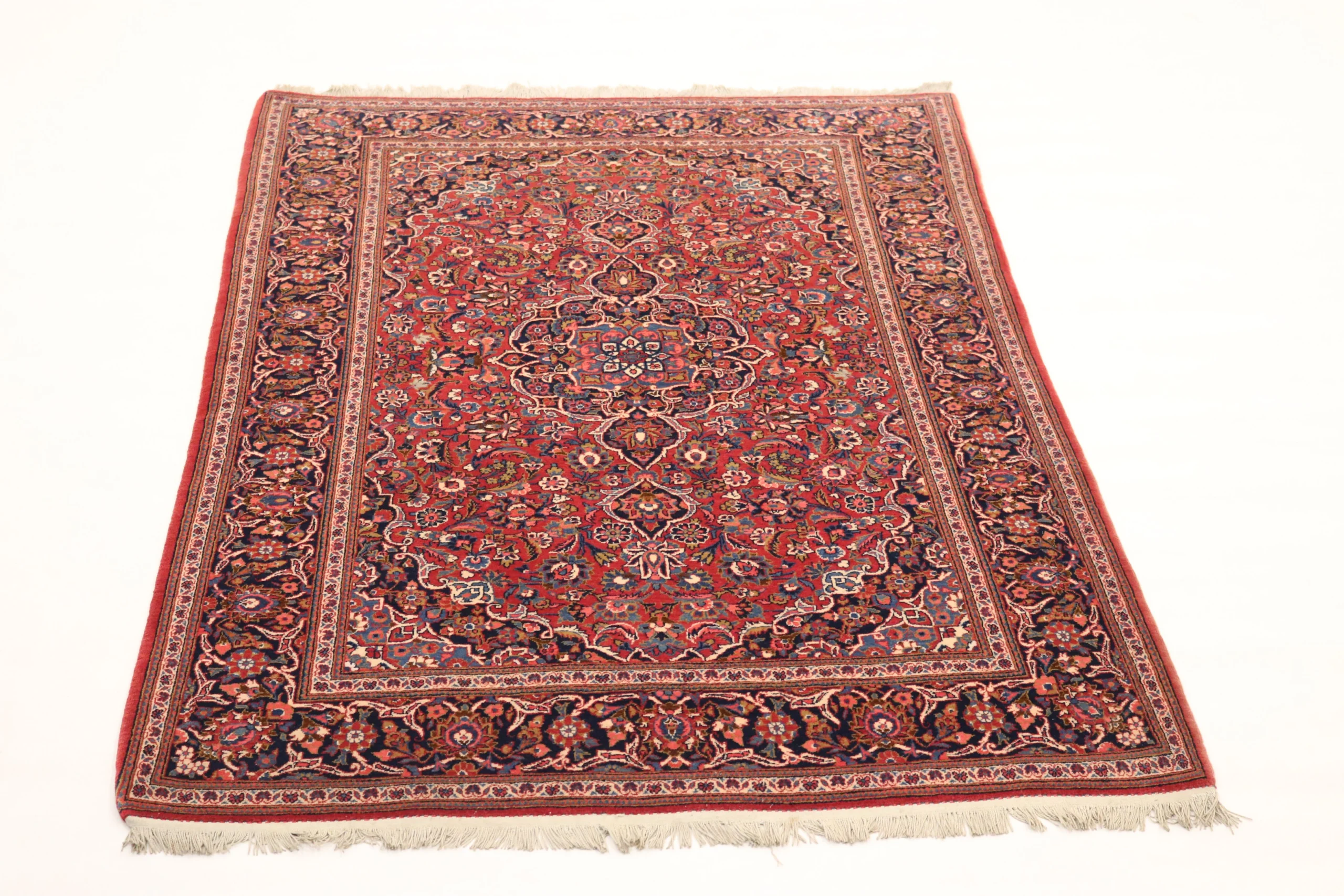 Kashan Perserteppich aus Iran, 210 × 136 cm