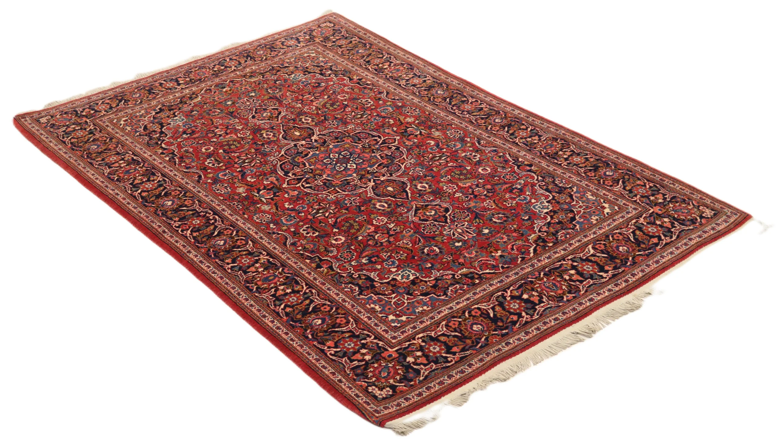 Kashan Perserteppich aus Iran, 210 × 136 cm