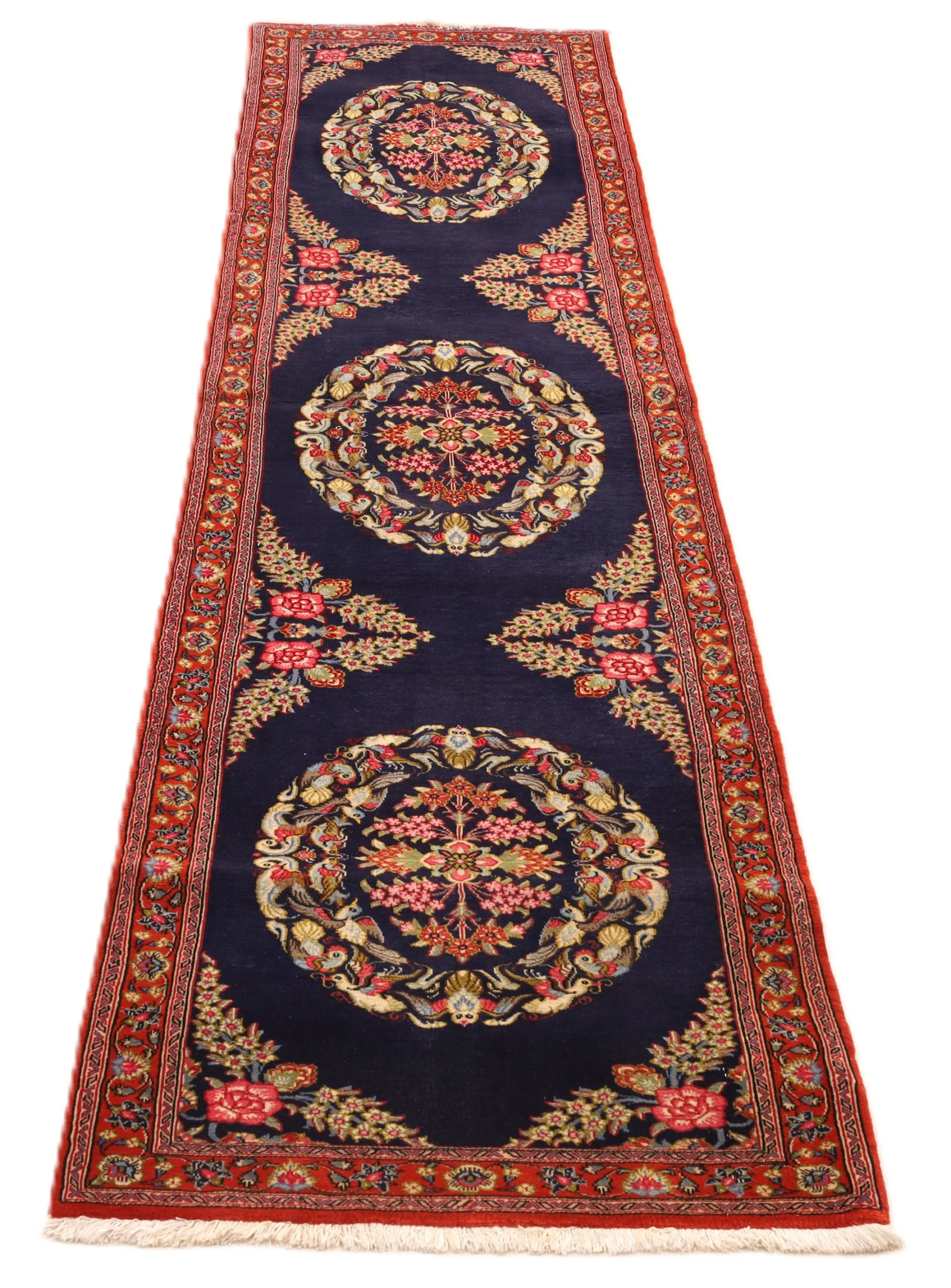 Handgeknüpfter Ghom Perserteppich 305 × 70 cm