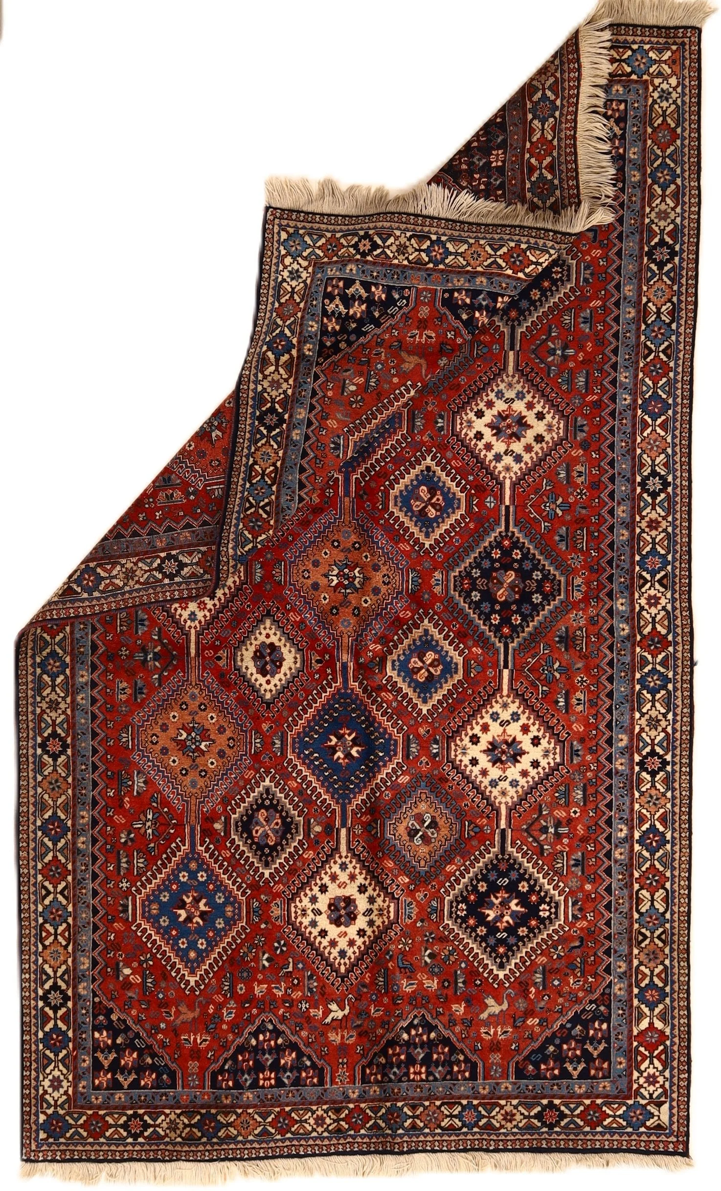 Perserteppich 250 × 145 cm aus Wolle, handgeknüpft