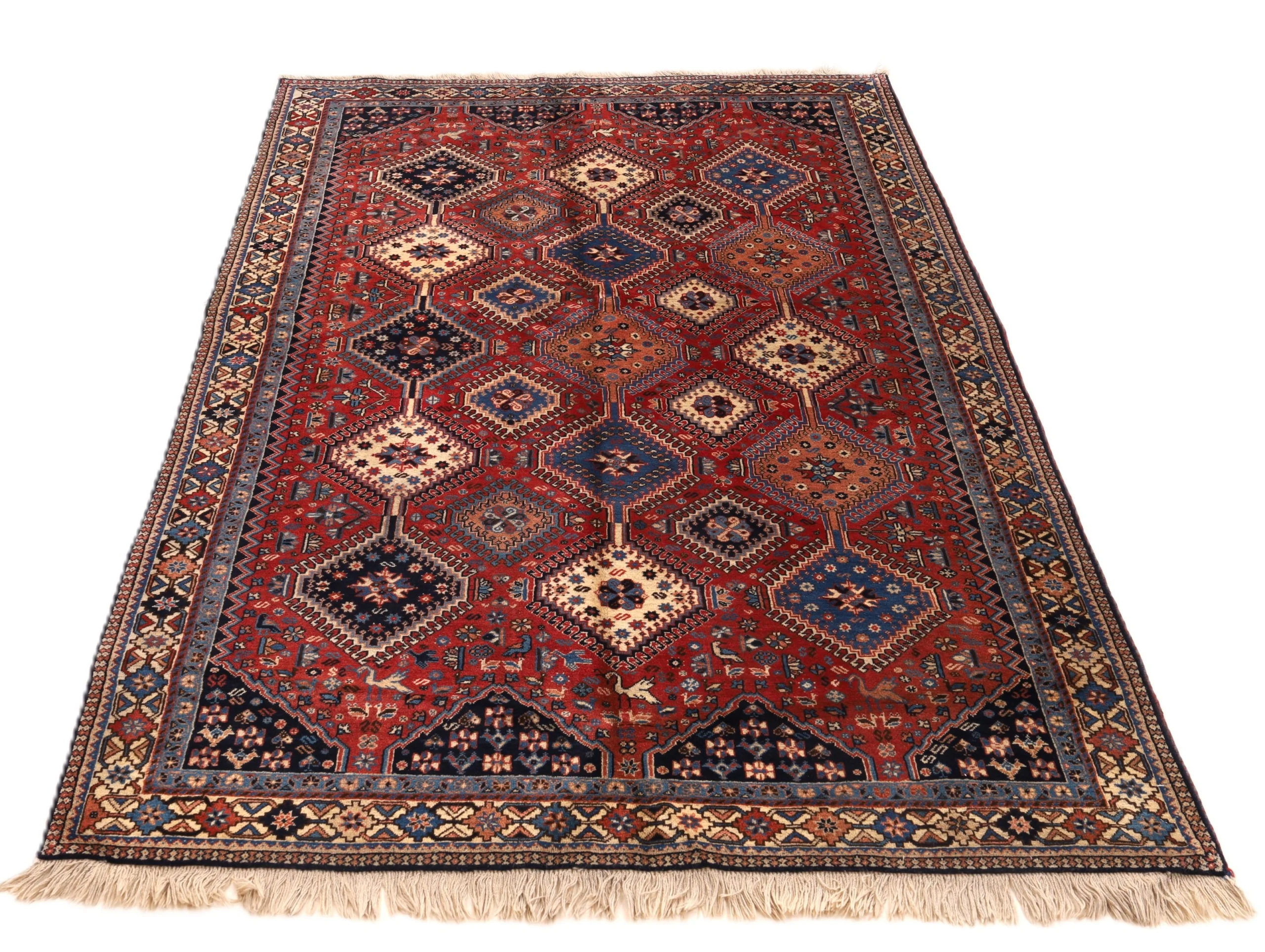 Perserteppich 250 × 145 cm aus Wolle, handgeknüpft