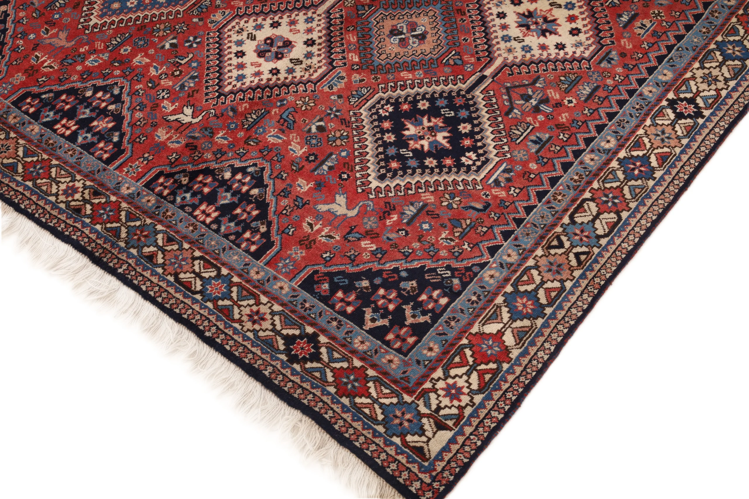 Perserteppich 250 × 145 cm aus Wolle, handgeknüpft