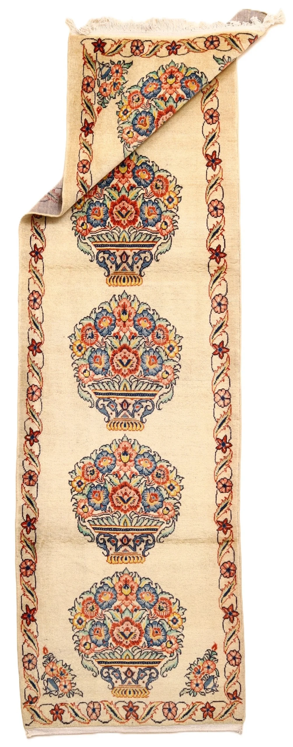 Handgeknüpfter Sarough Perserteppich 298 × 90 cm