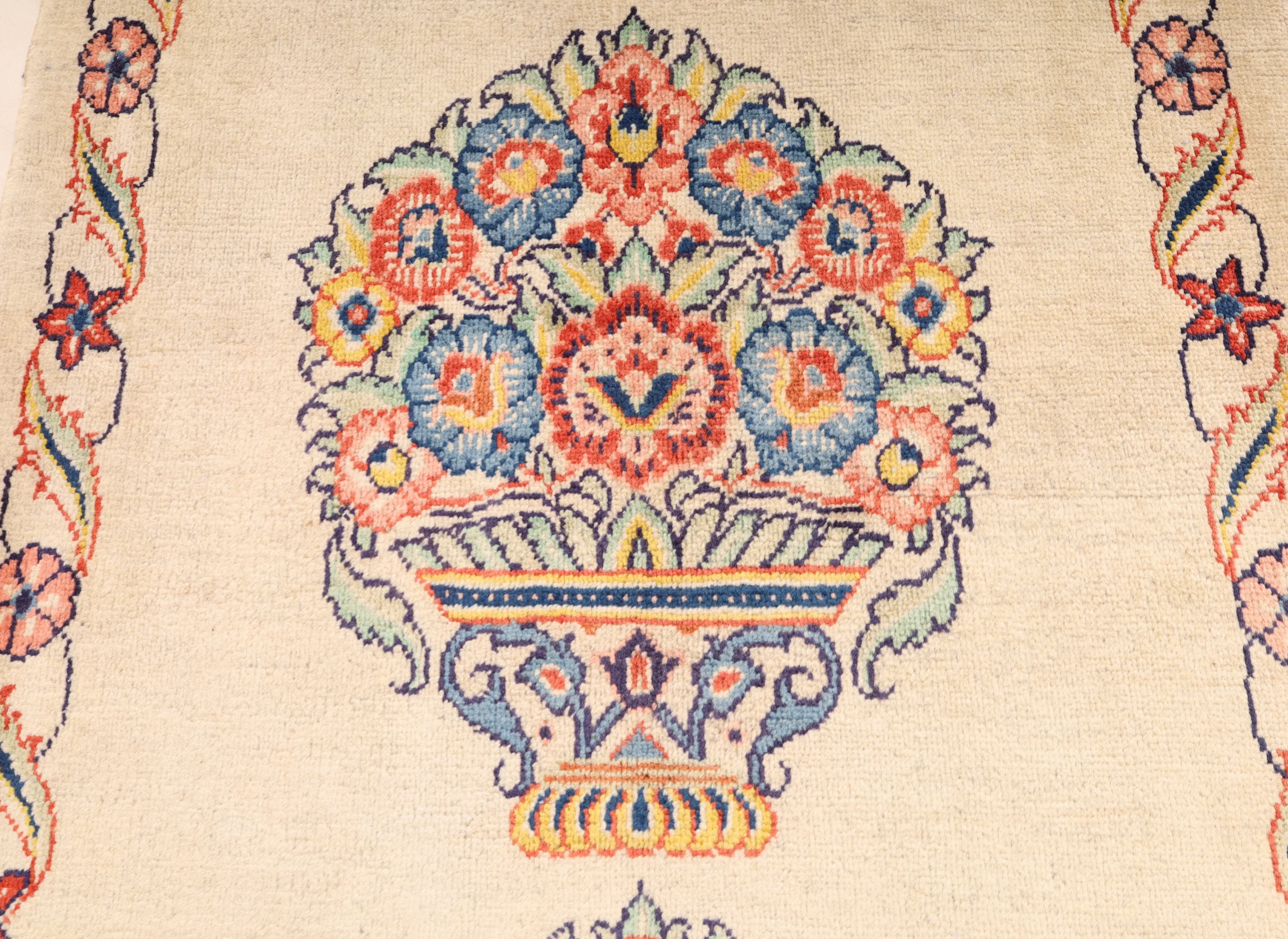 Handgeknüpfter Sarough Perserteppich 298 × 90 cm