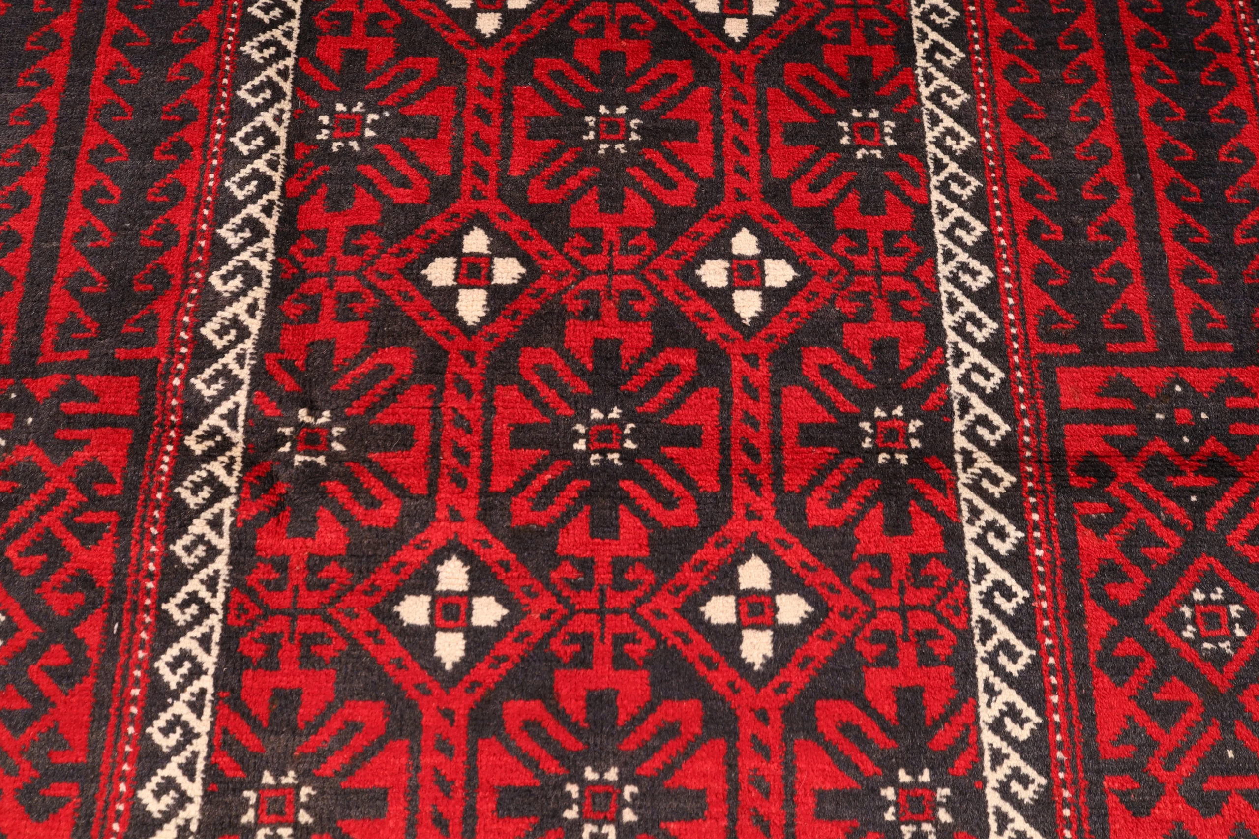 Handgeknüpfter Baluch Perserteppich, 230 × 120 cm, Wolle
