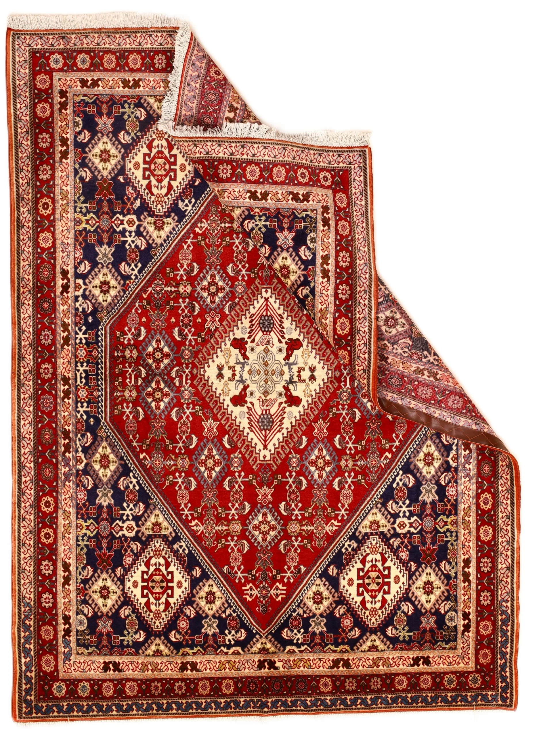 Qashqai Perserteppich 201 × 147 cm aus Wolle, handgeknüpft