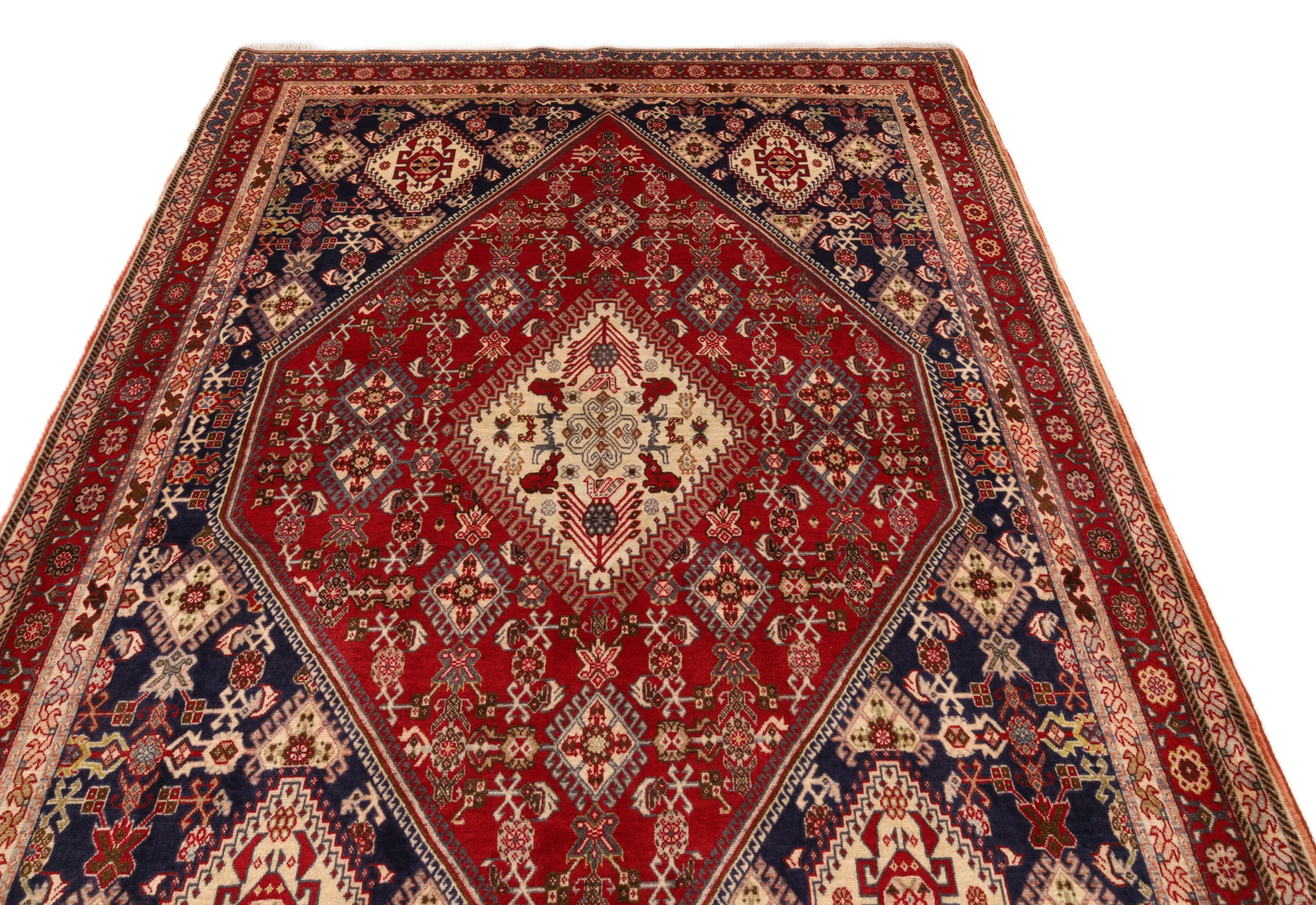 Qashqai Perserteppich 201 × 147 cm aus Wolle, handgeknüpft