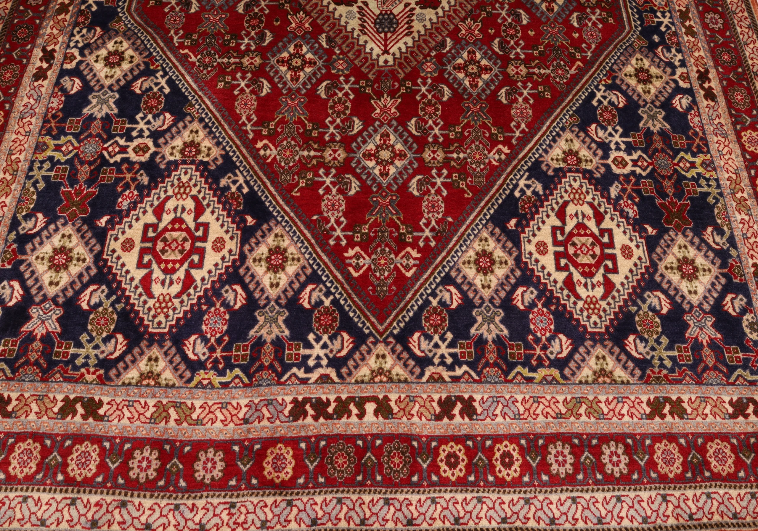 Qashqai Perserteppich 201 × 147 cm aus Wolle, handgeknüpft