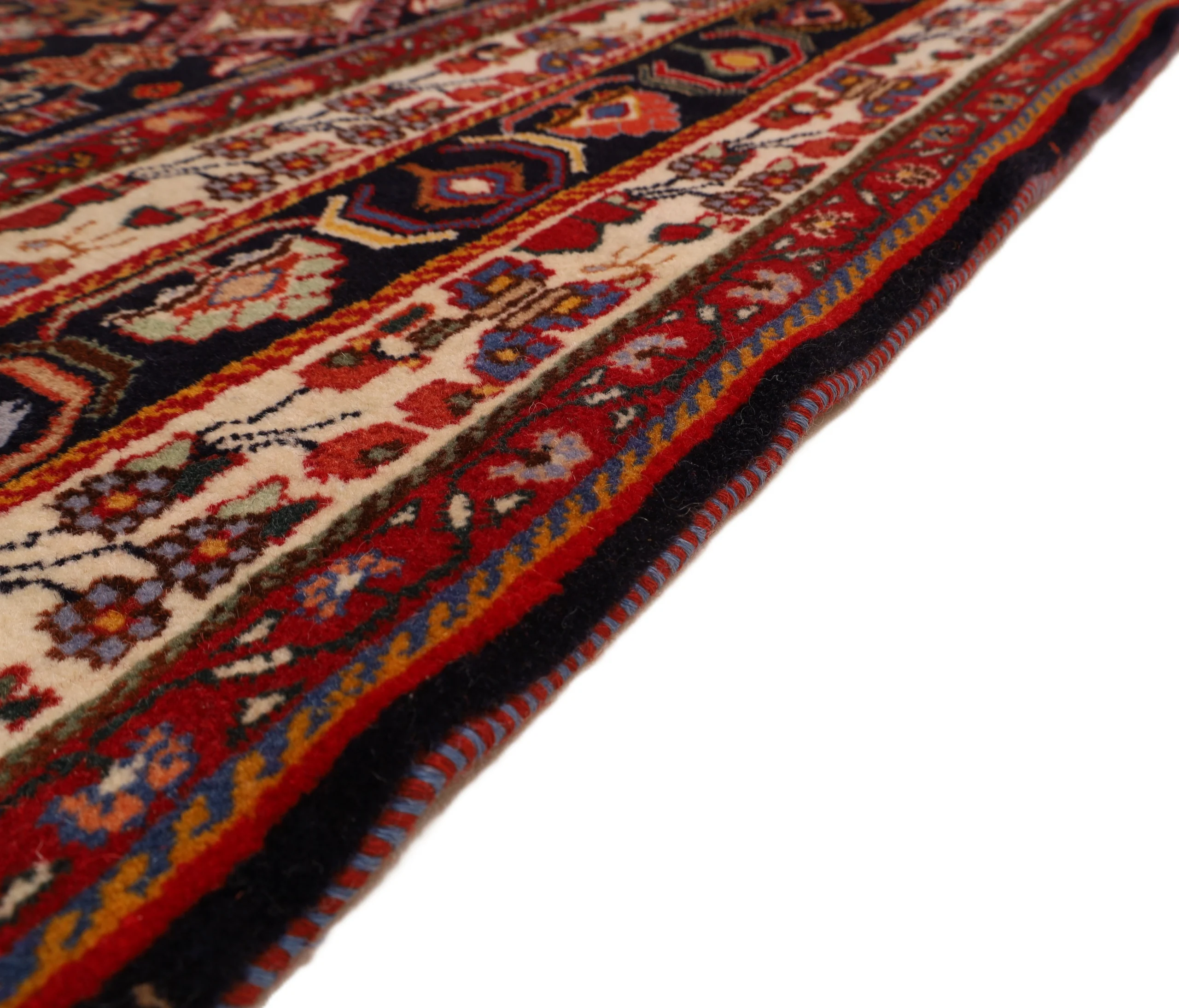Qashqai Perserteppich aus Iran, 207 × 130 cm