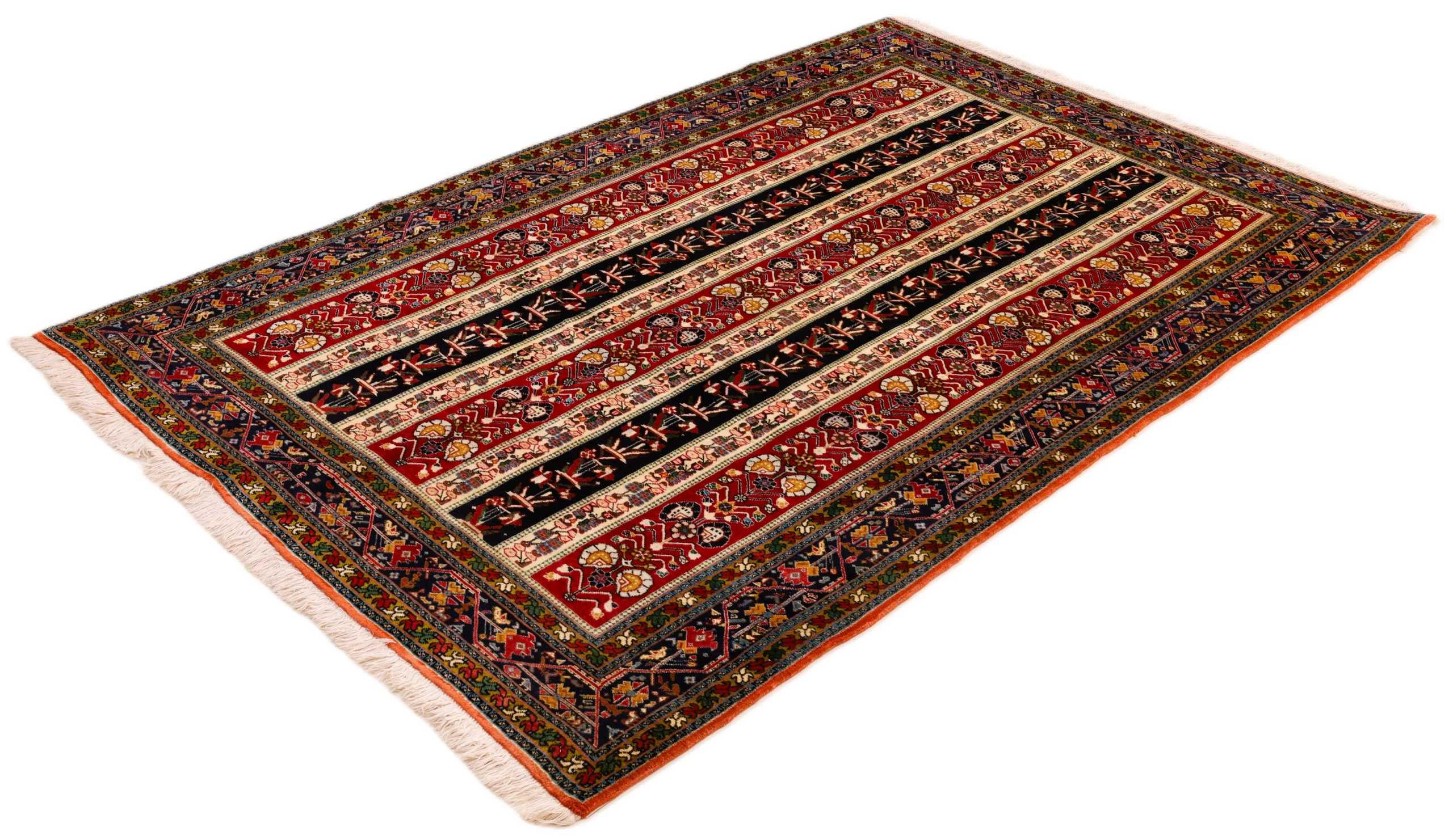 Handgeknüpfter Qashqai Perserteppich 237 × 155 cm