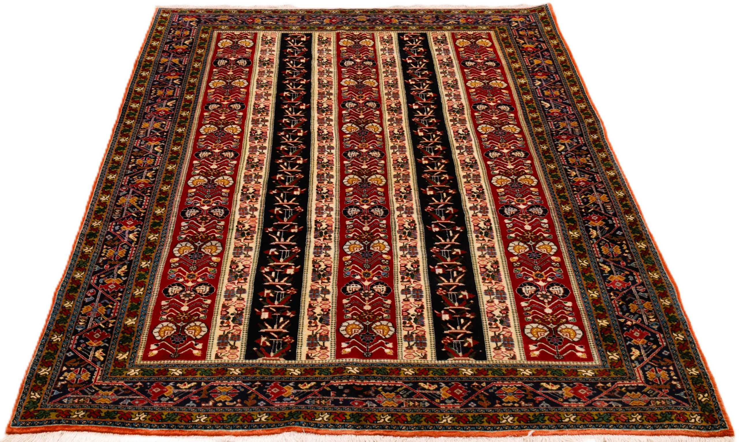 Handgeknüpfter Qashqai Perserteppich 237 × 155 cm