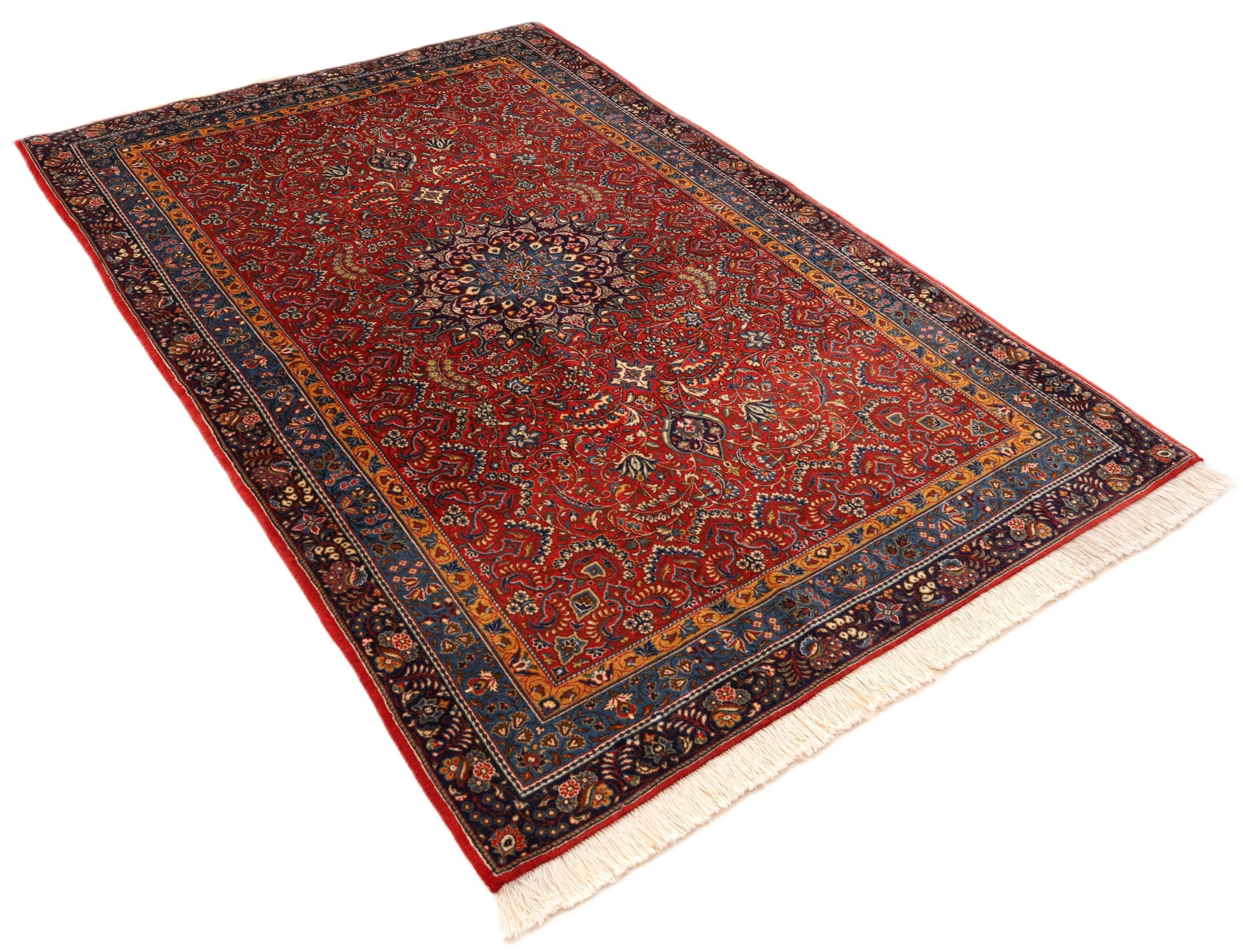 Perserteppich 207 × 131 cm aus Wolle, handgeknüpft