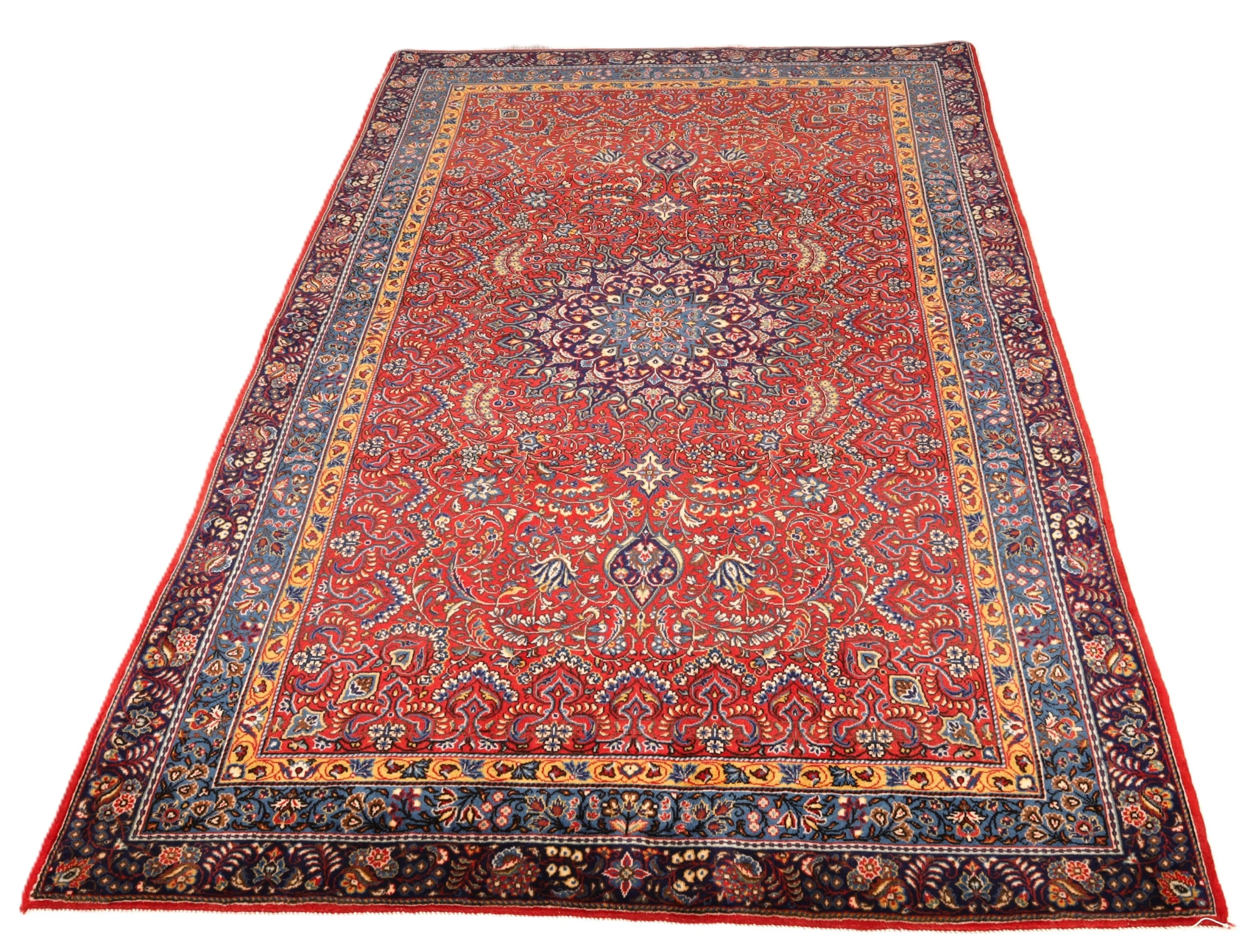Perserteppich 207 × 131 cm aus Wolle, handgeknüpft