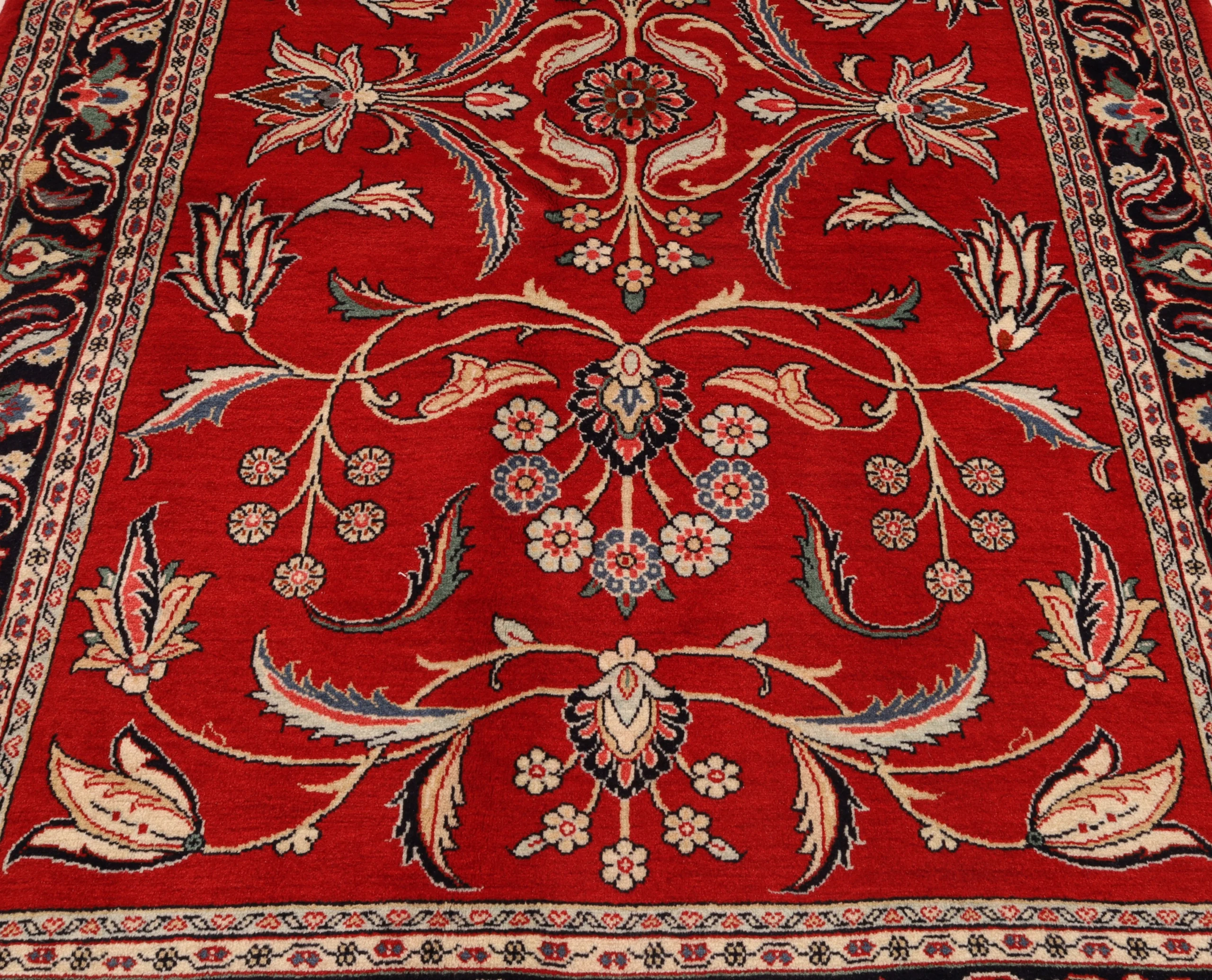 Handgeknüpfter Sarough Perserteppich, 203 × 137 cm, Wolle