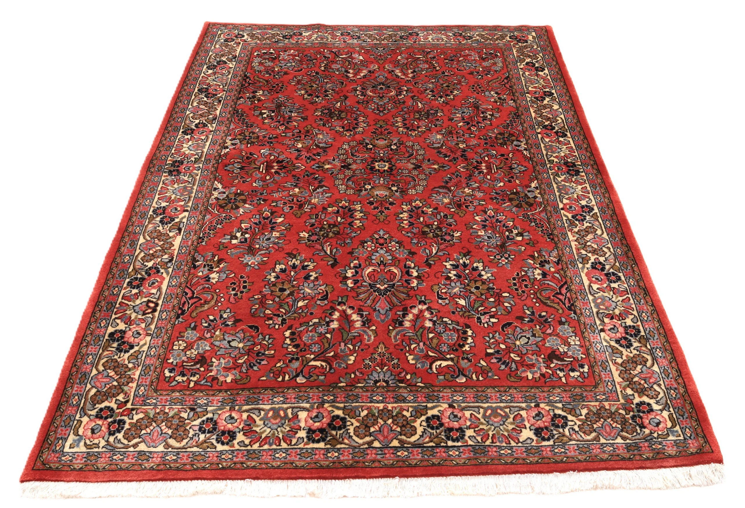 Sarough Perserteppich 210 × 146 cm aus Wolle, handgeknüpft