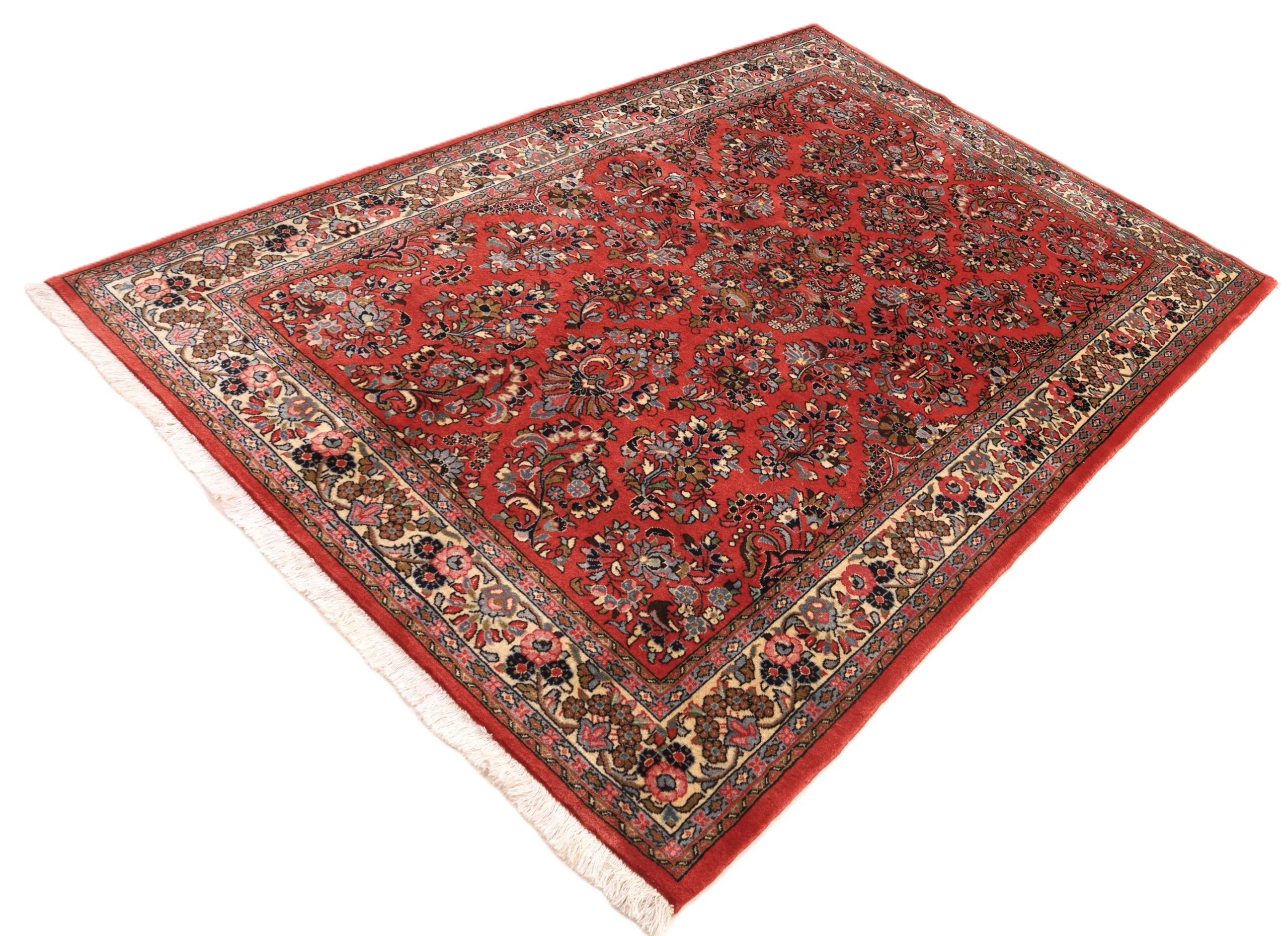 Sarough Perserteppich 210 × 146 cm aus Wolle, handgeknüpft