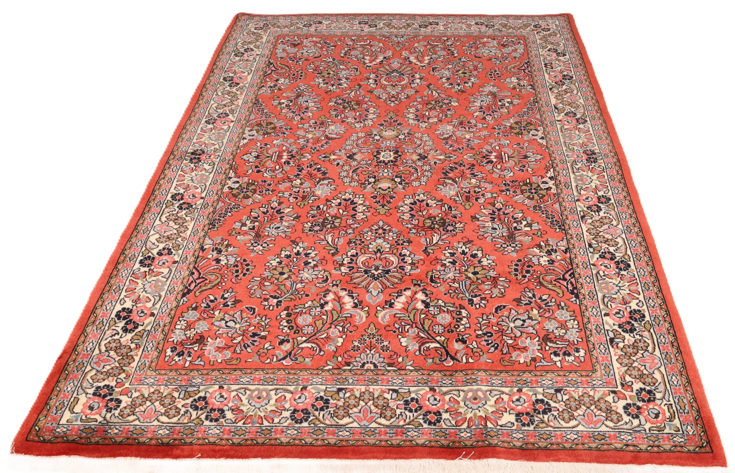 Sarough Perserteppich 210 × 146 cm aus Wolle, handgeknüpft