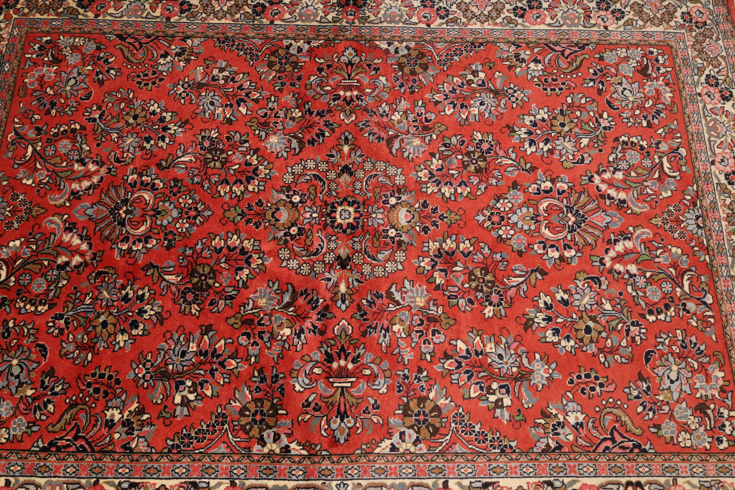 Sarough Perserteppich 210 × 146 cm aus Wolle, handgeknüpft