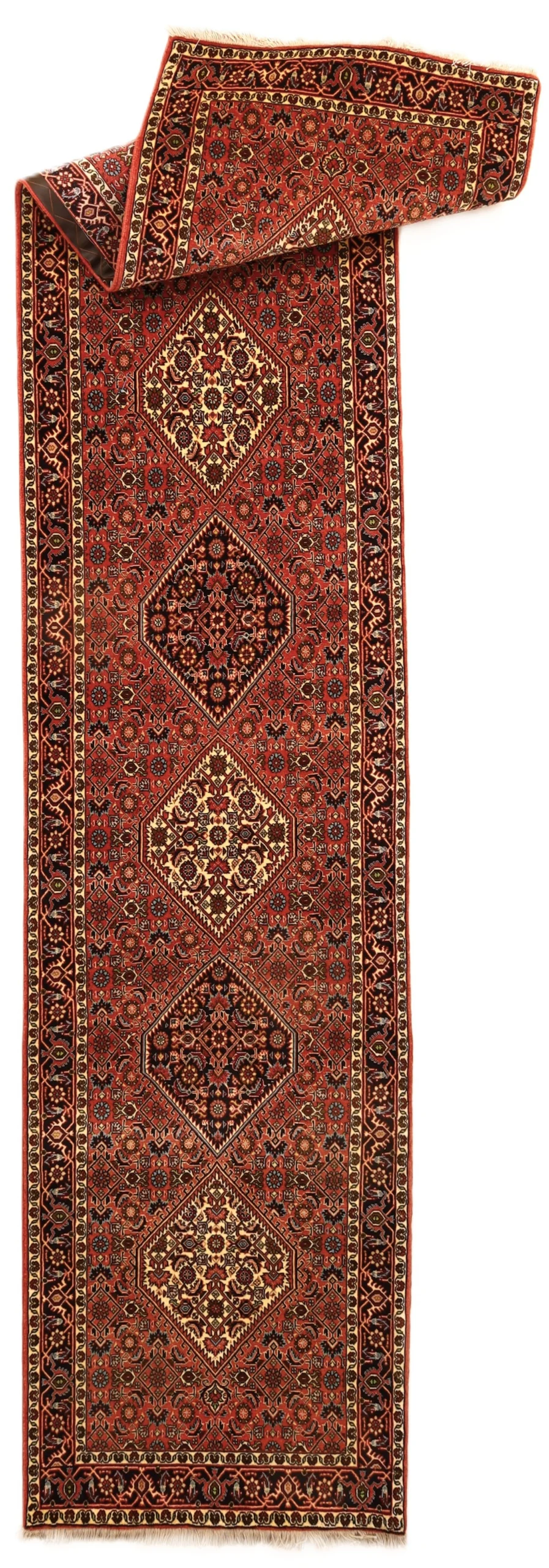 Bijar Perserteppich 415 × 87 cm aus Wolle, handgeknüpft