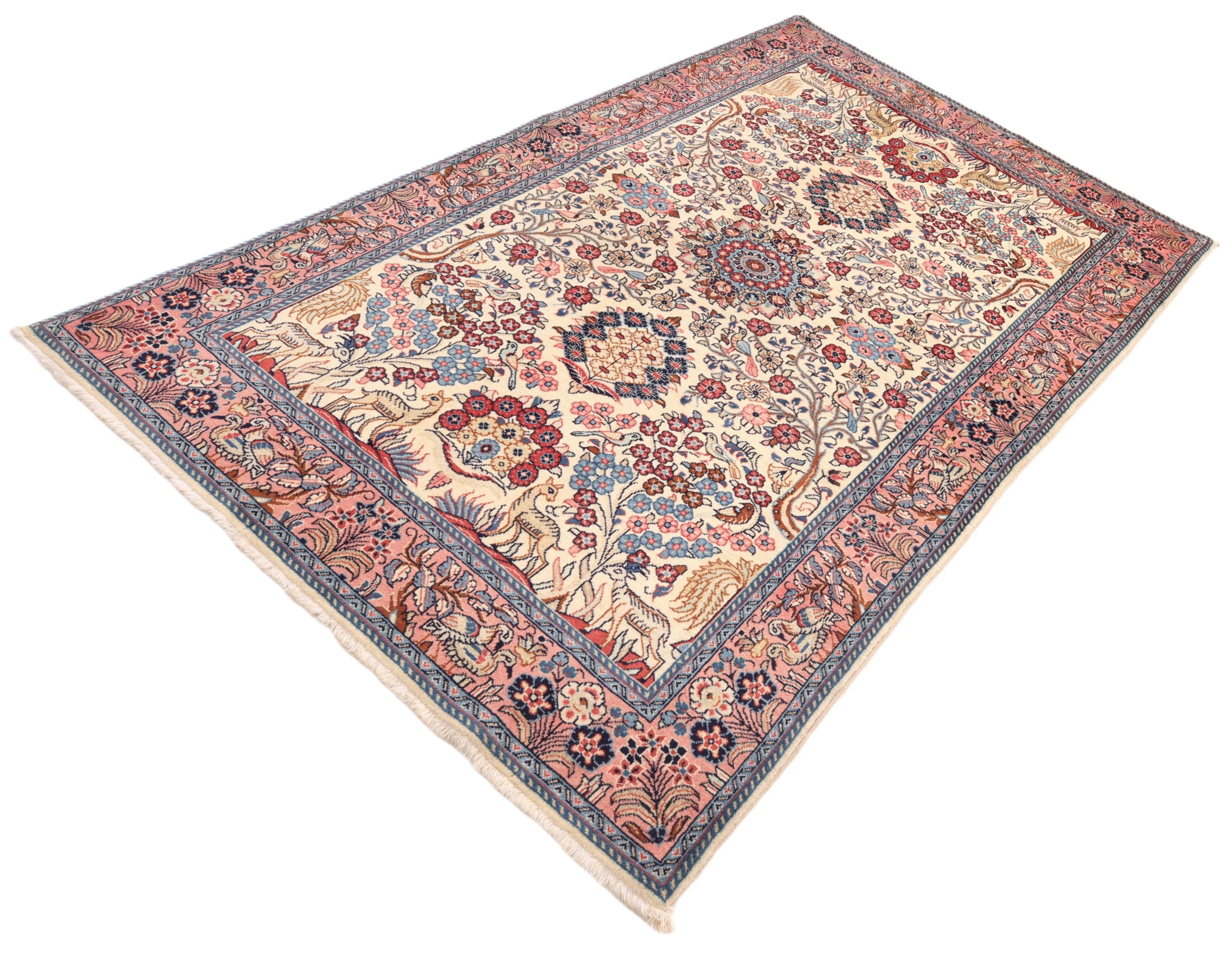Handgeknüpfter Sarough Perserteppich 218 × 133 cm