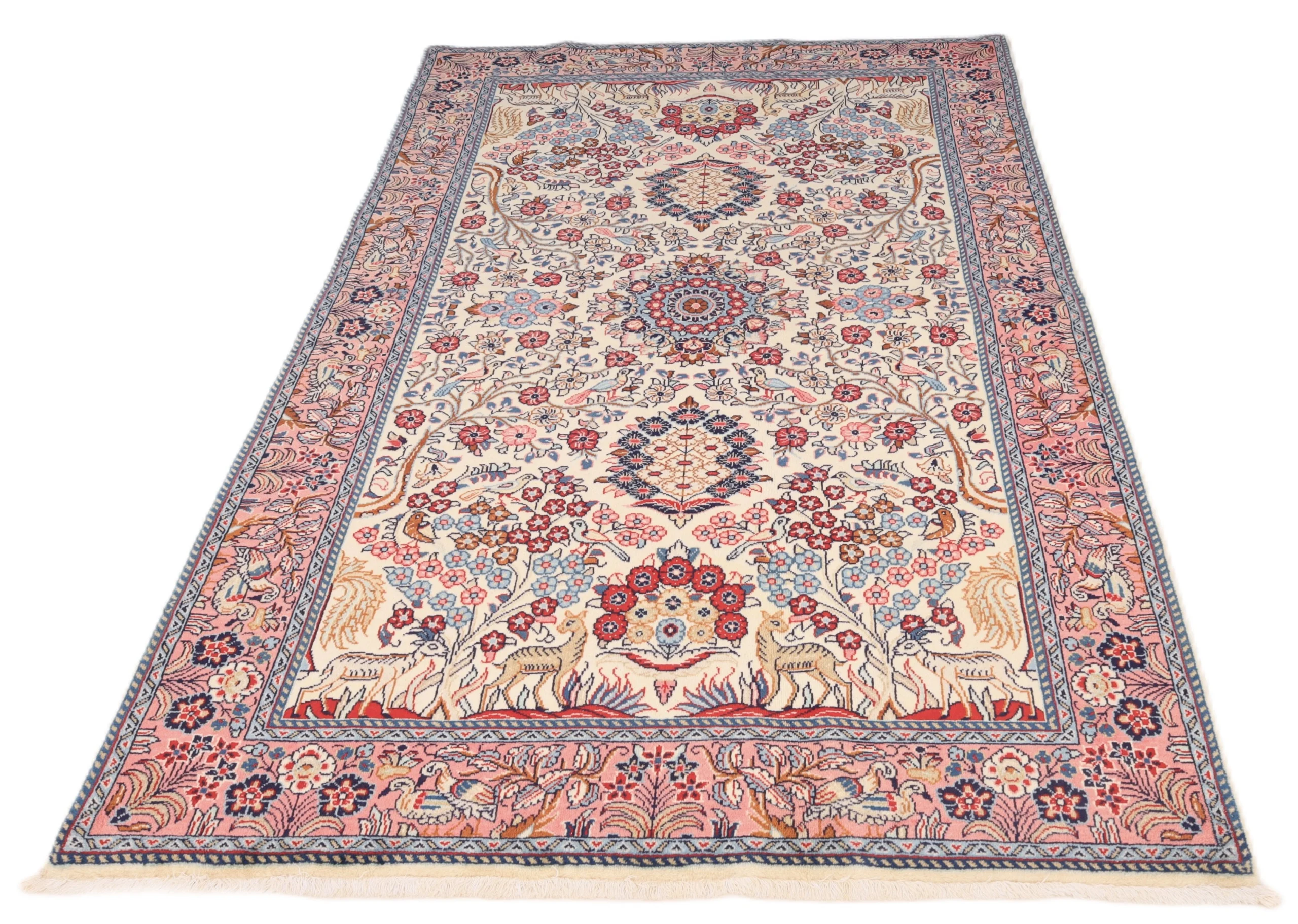 Handgeknüpfter Sarough Perserteppich 218 × 133 cm