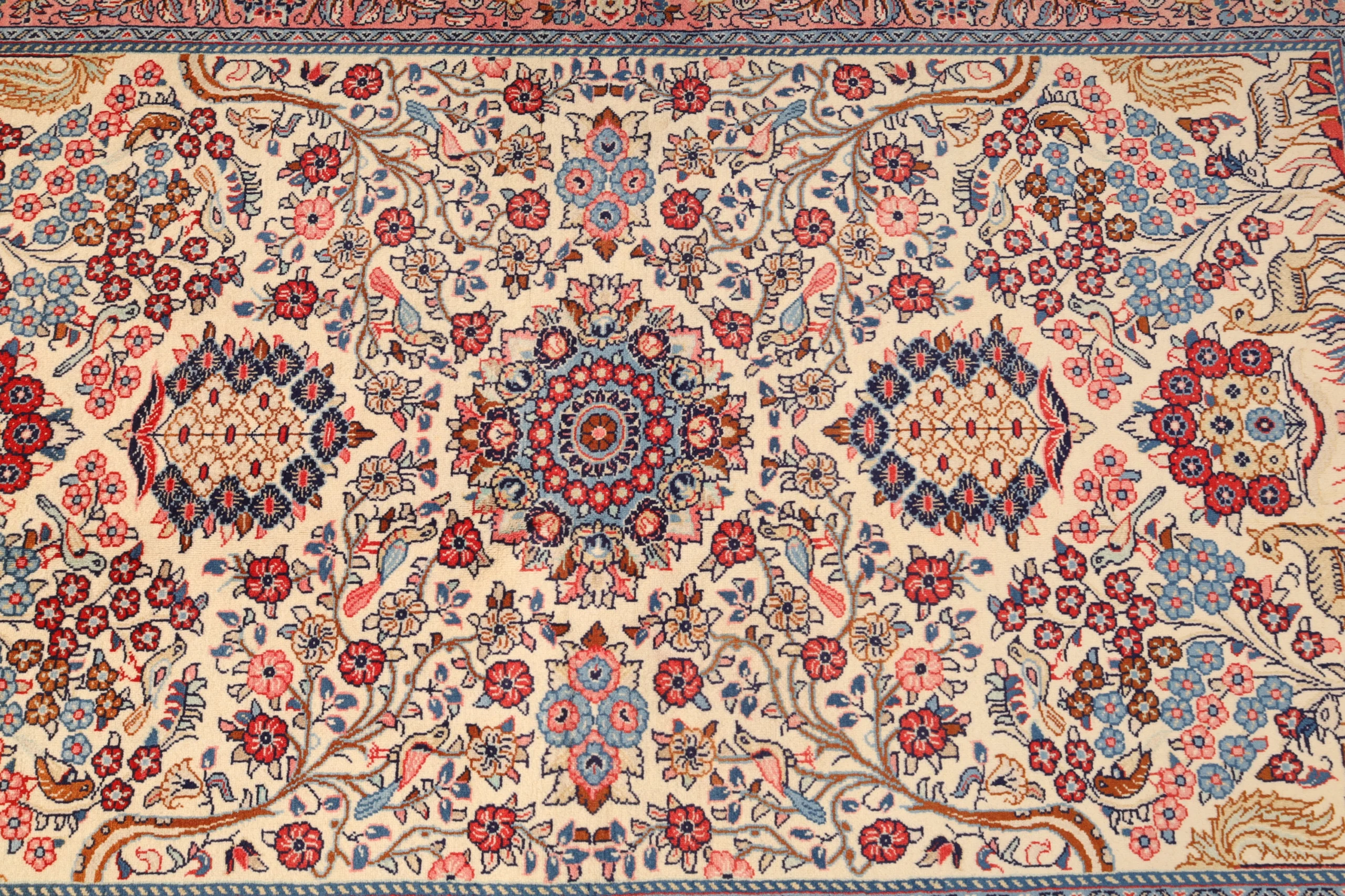 Handgeknüpfter Sarough Perserteppich 218 × 133 cm