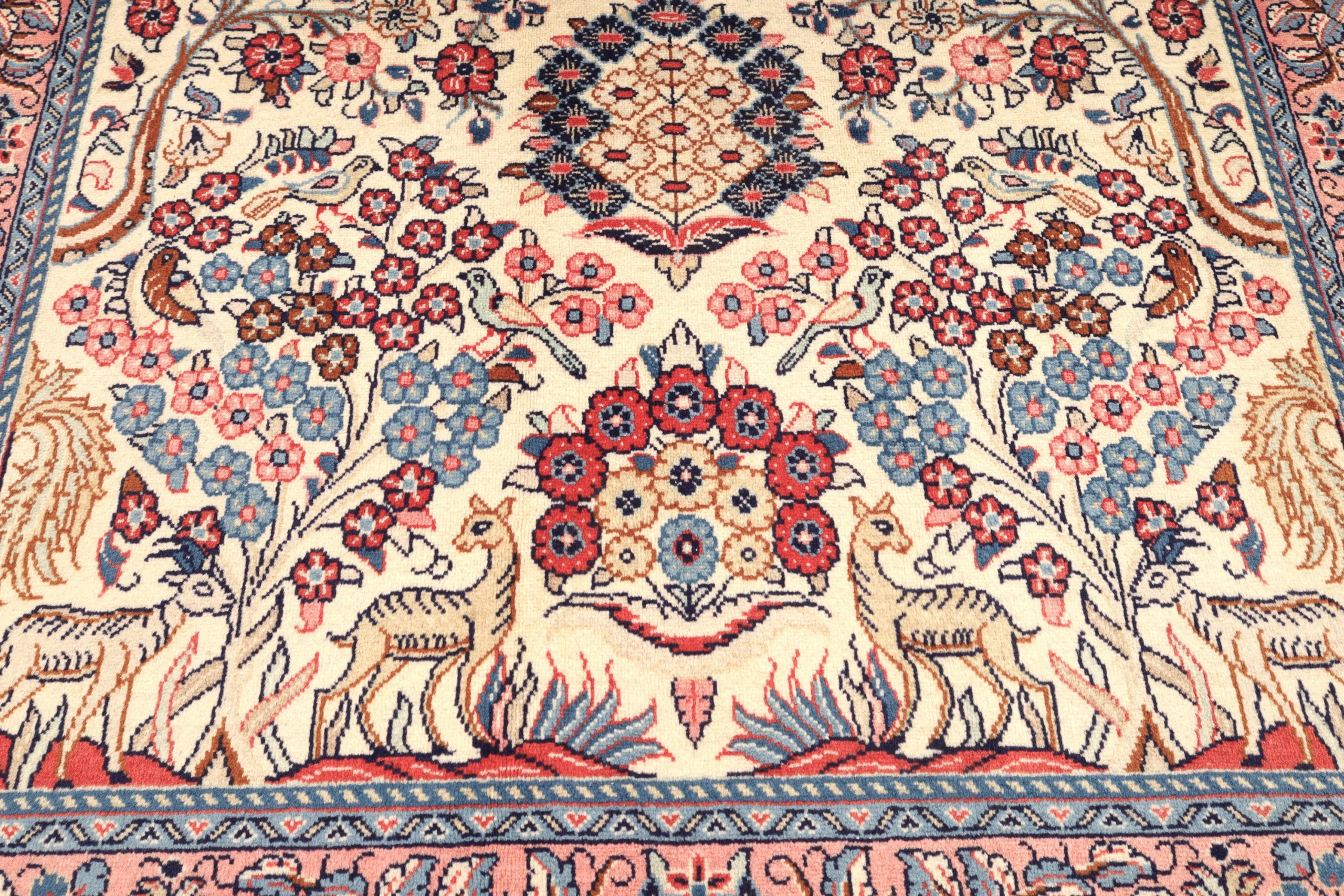 Handgeknüpfter Sarough Perserteppich 218 × 133 cm