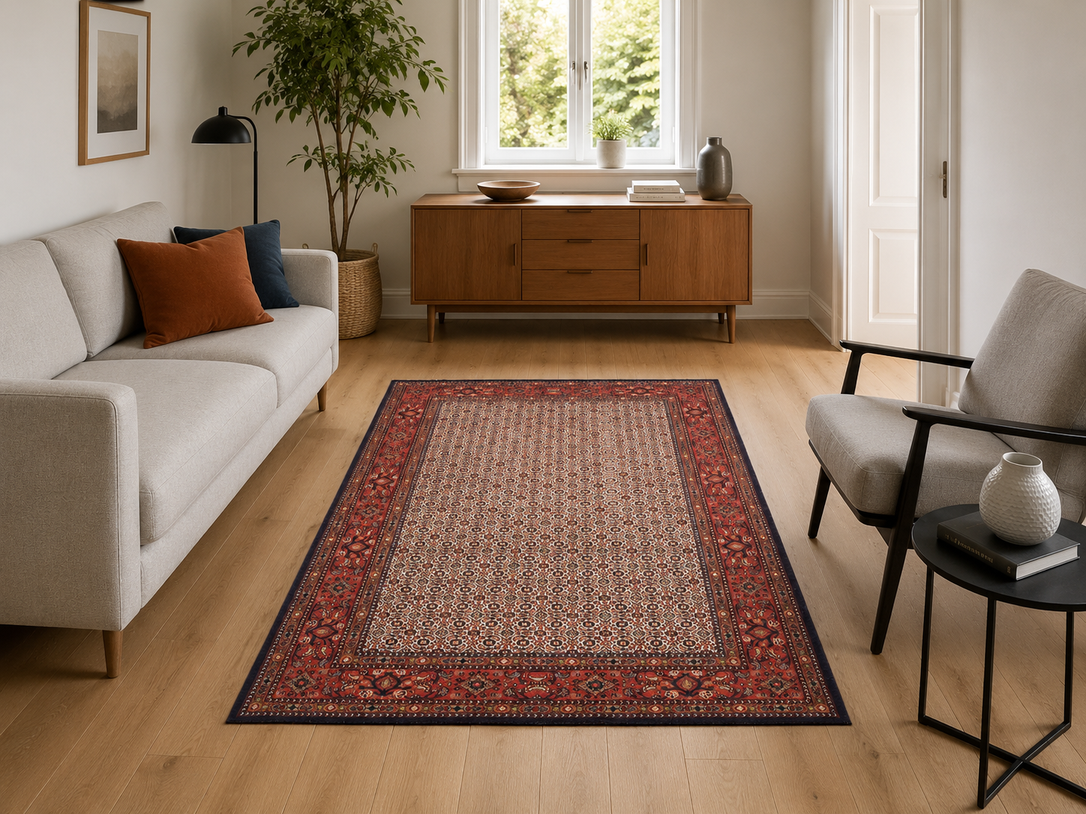 Moud Perserteppich 222 × 147 cm aus Wolle, handgeknüpft