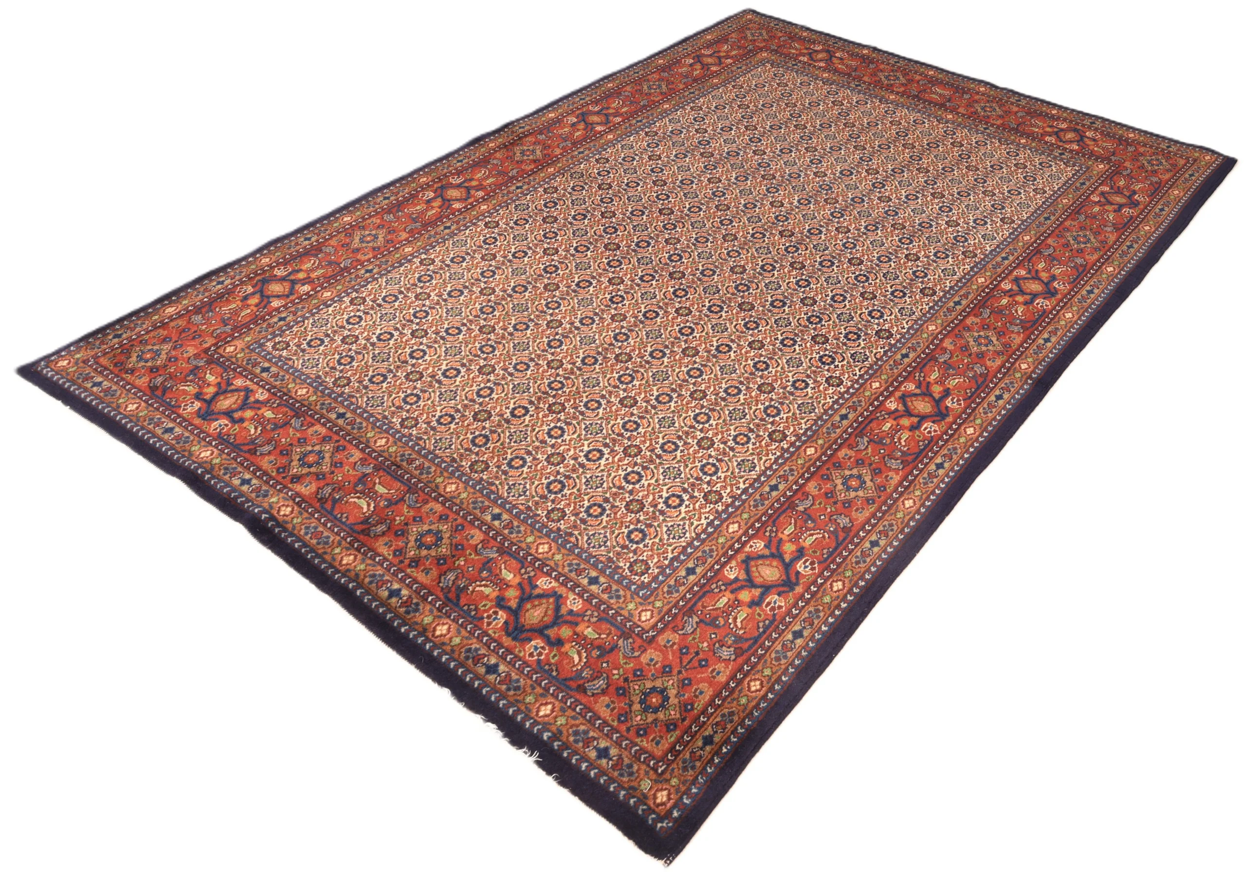 Moud Perserteppich 222 × 147 cm aus Wolle, handgeknüpft