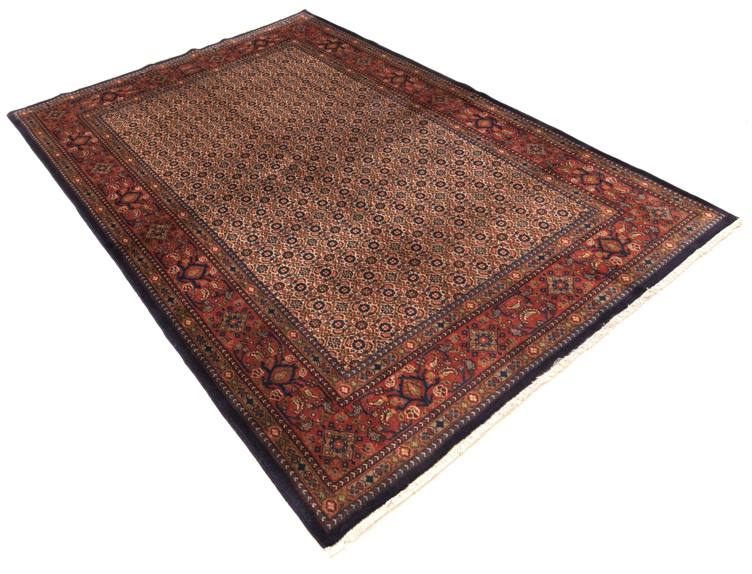 Moud Perserteppich 222 × 147 cm aus Wolle, handgeknüpft