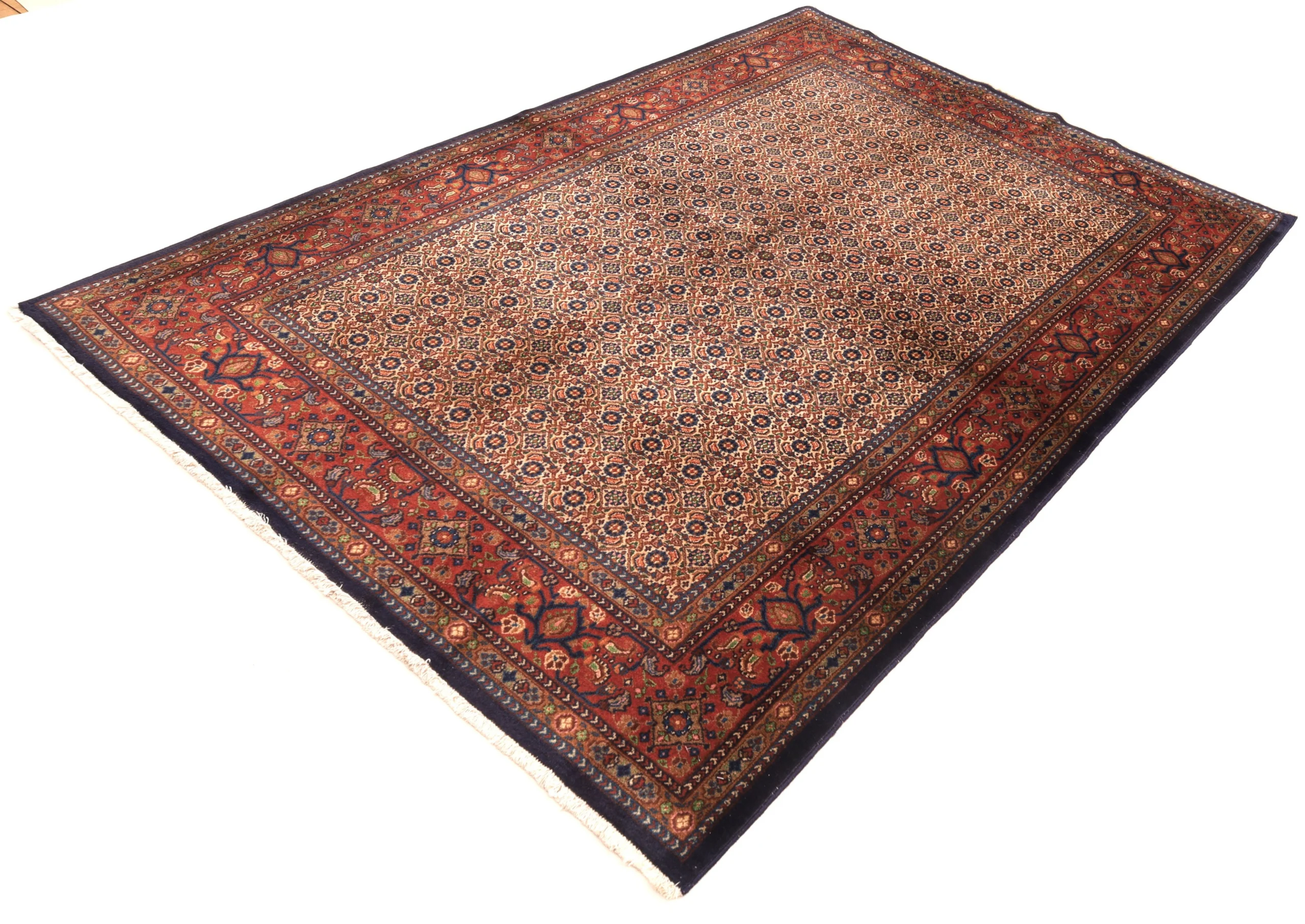 Moud Perserteppich 222 × 147 cm aus Wolle, handgeknüpft