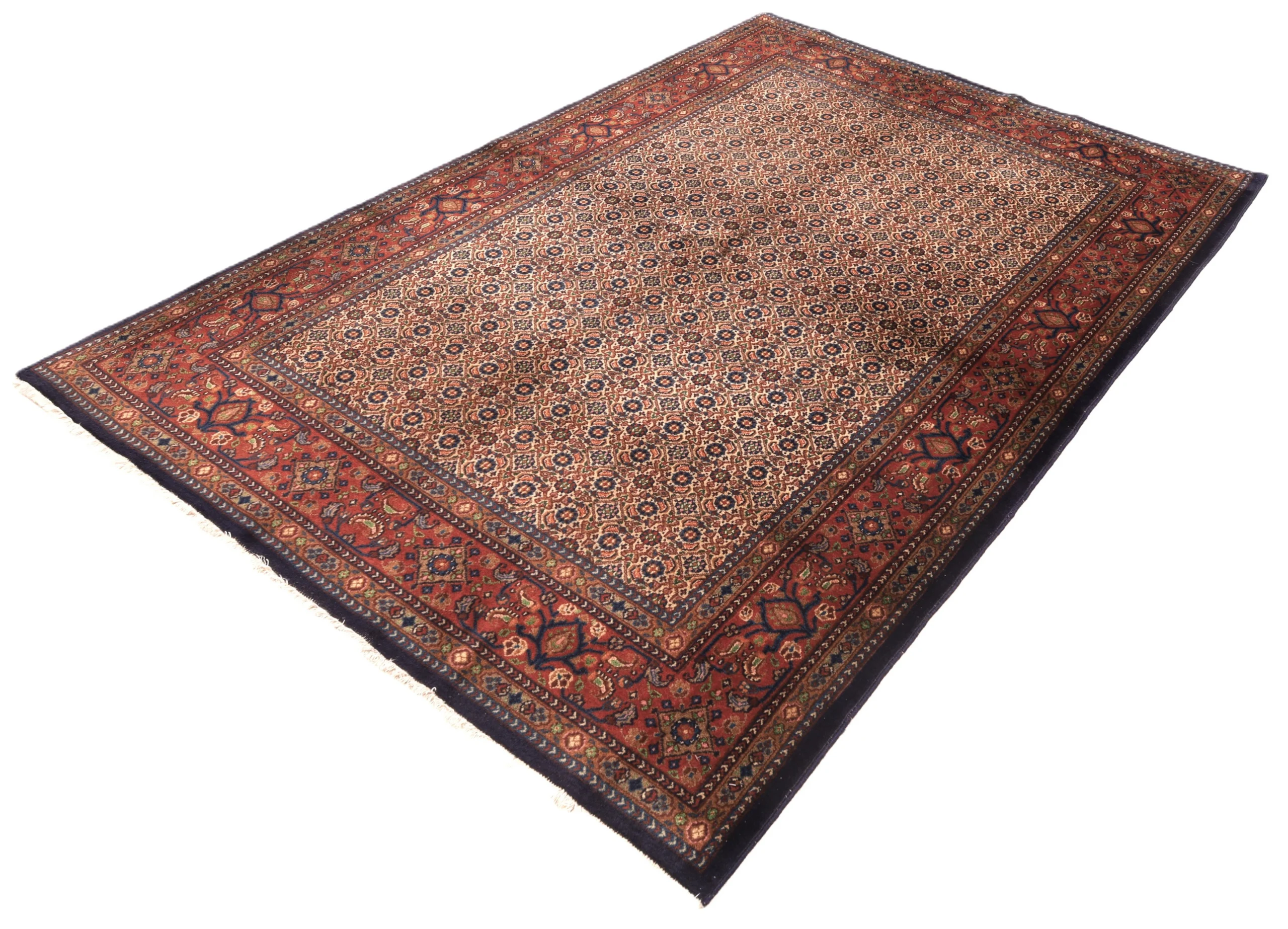 Moud Perserteppich 222 × 147 cm aus Wolle, handgeknüpft