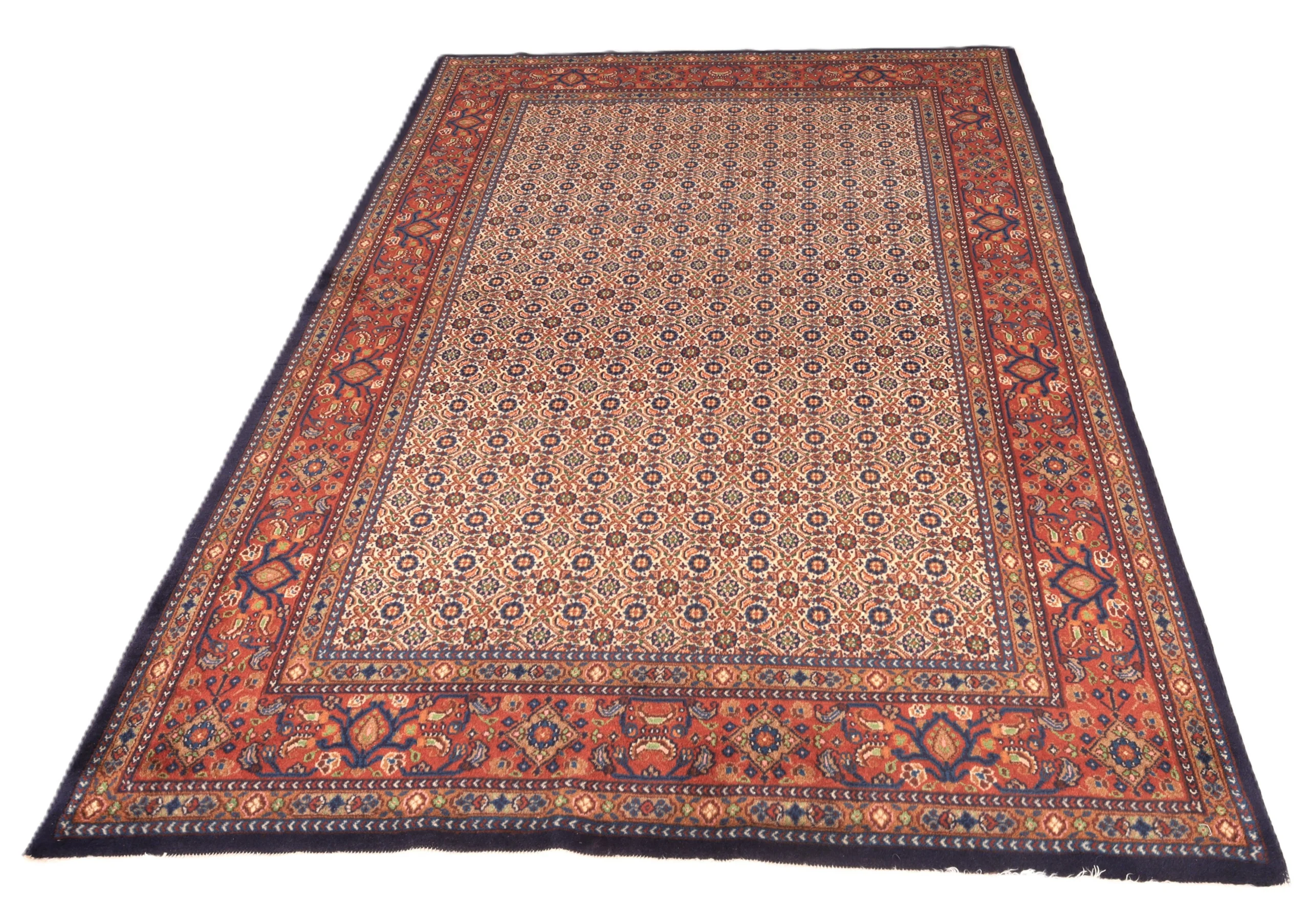Moud Perserteppich 222 × 147 cm aus Wolle, handgeknüpft