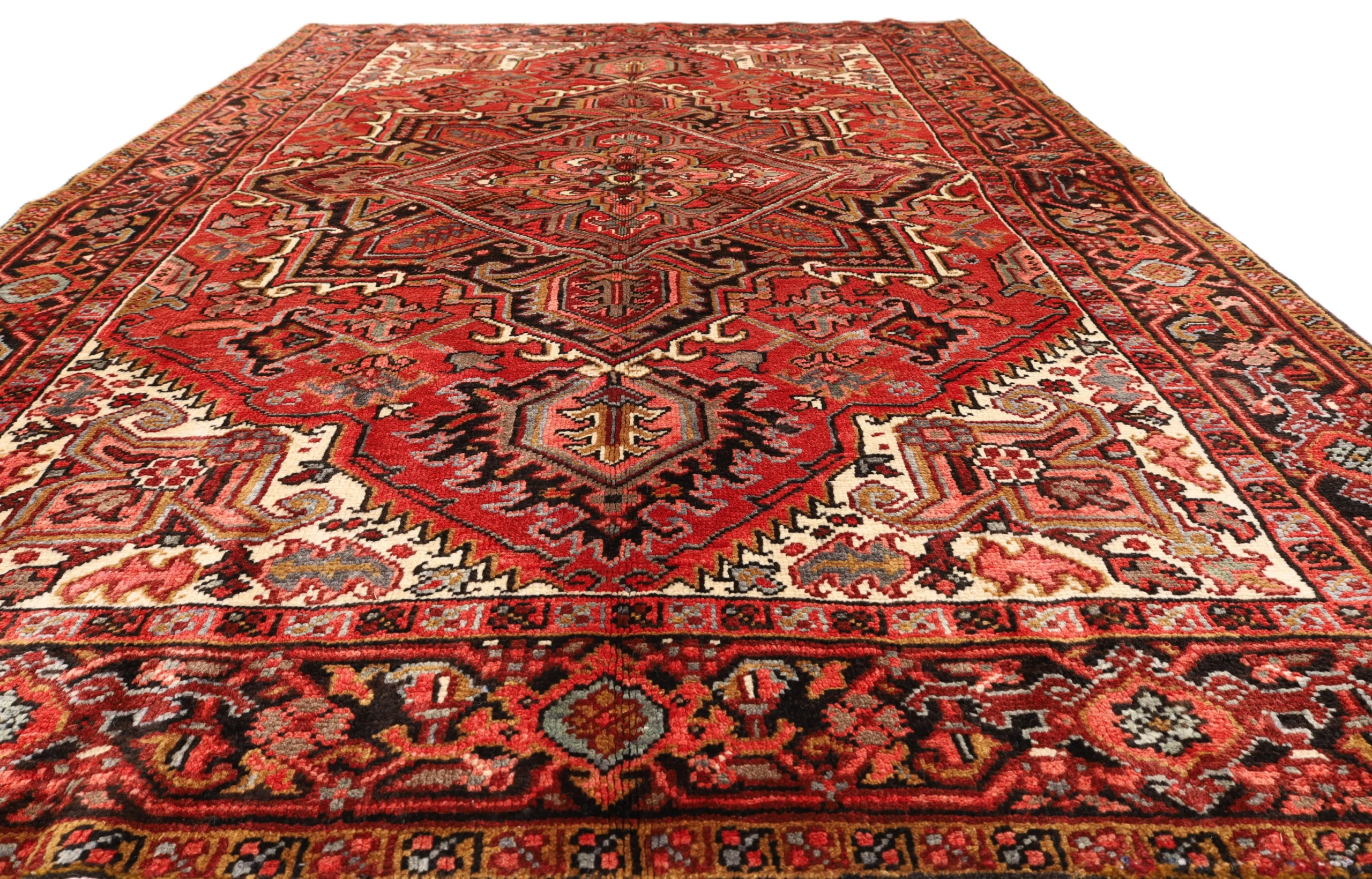 Handgeknüpfter Heriz Perserteppich 204 × 148 cm