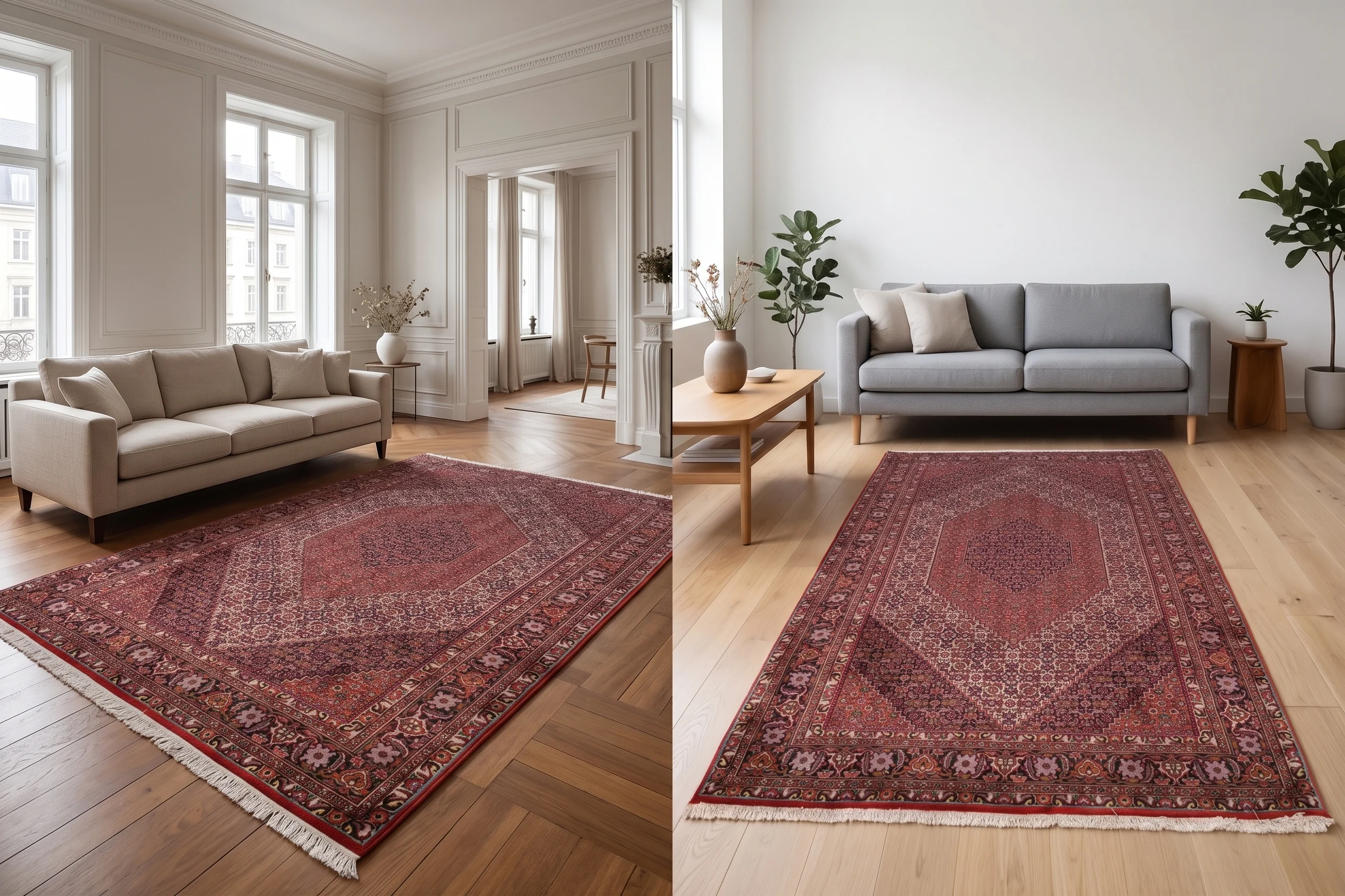 Handgeknüpfter Bijar Perserteppich 230 × 140 cm