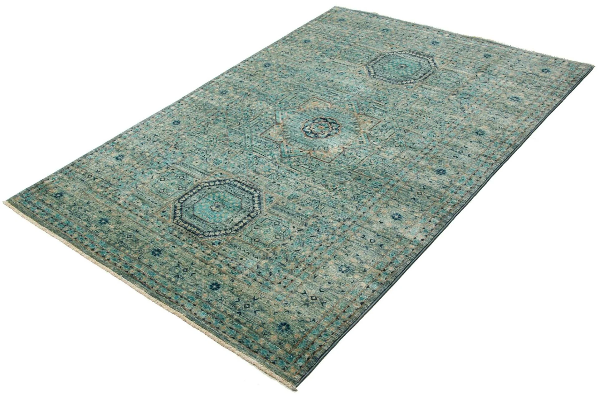 Mamluk Orientteppich aus Pakistan, 126 × 178 cm