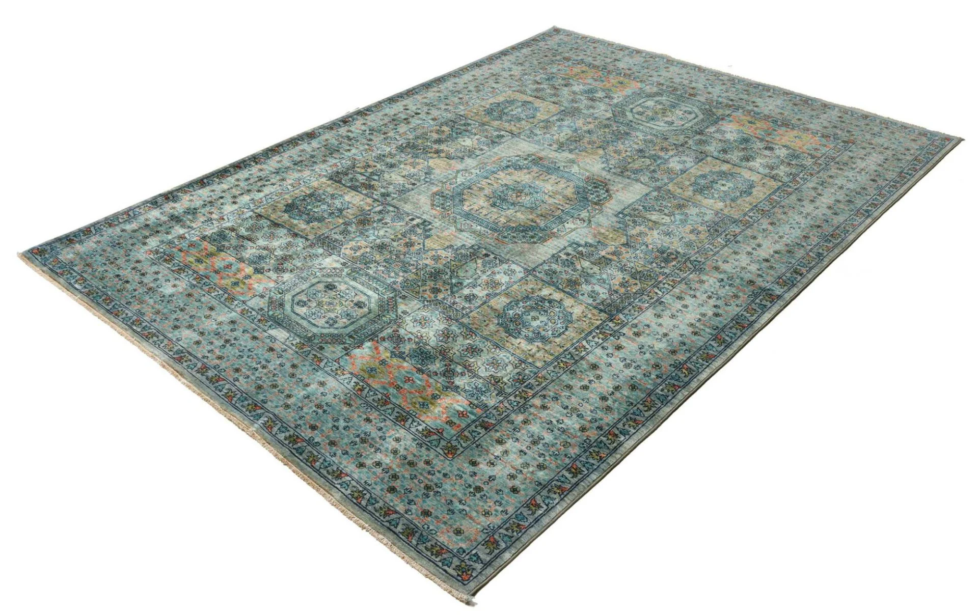 Mamluk Orientteppich 169 × 232 cm aus Wolle, handgeknüpft