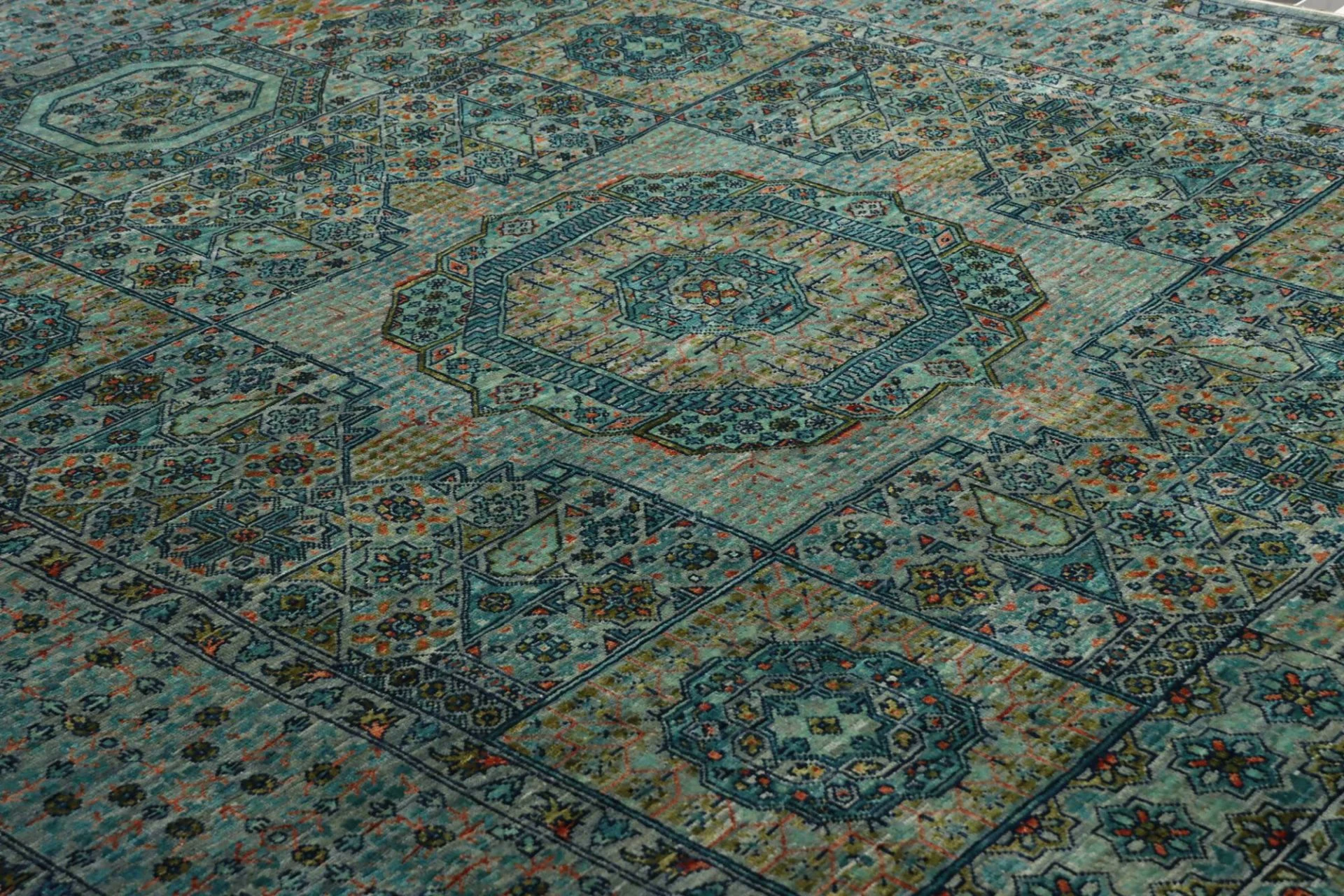 Mamluk Orientteppich 169 × 232 cm aus Wolle, handgeknüpft