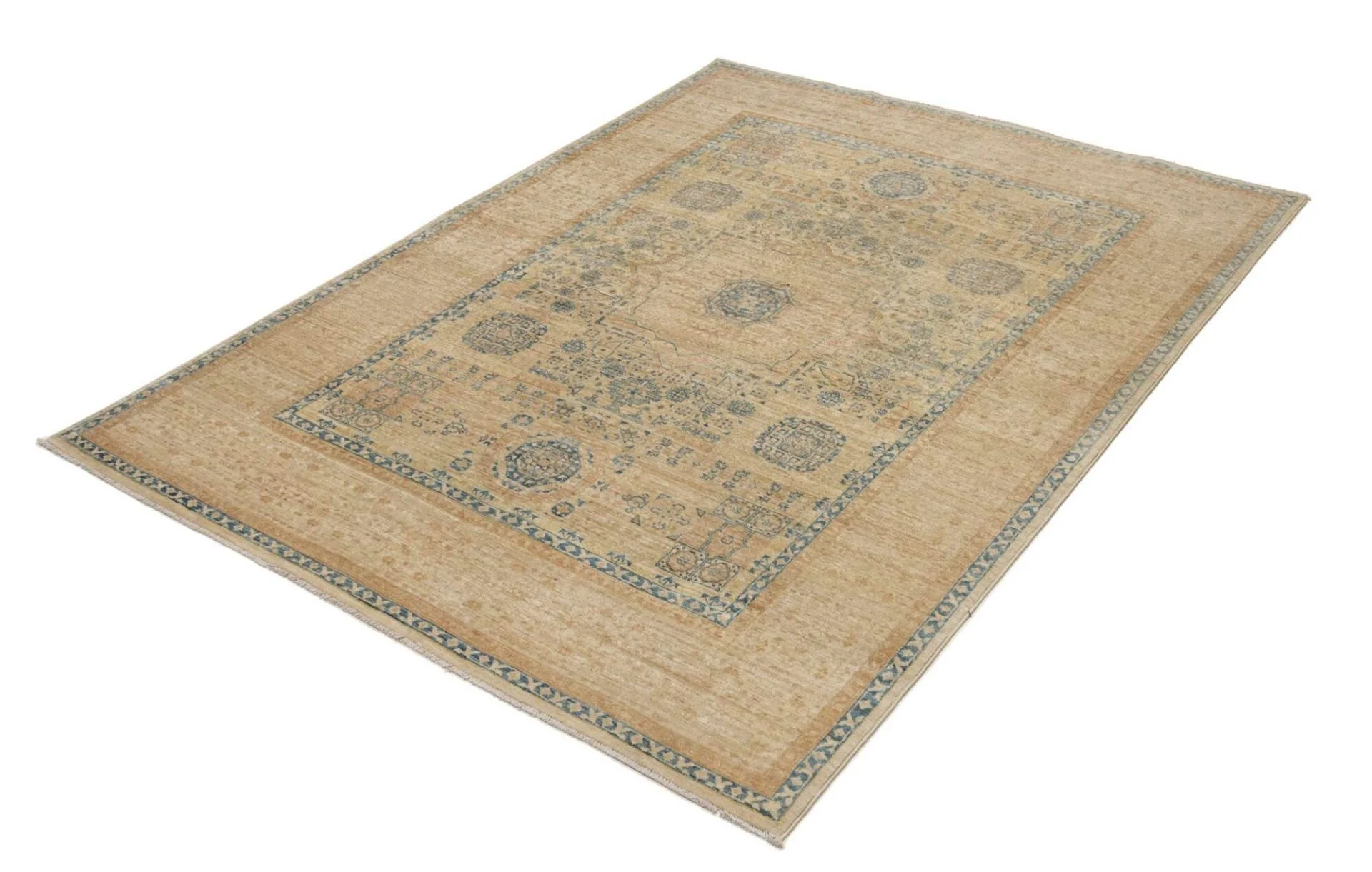Handgeknüpfter Mamluk Orientteppich 146 × 195 cm