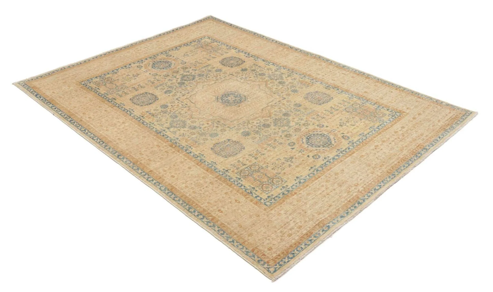 Handgeknüpfter Mamluk Orientteppich 146 × 195 cm