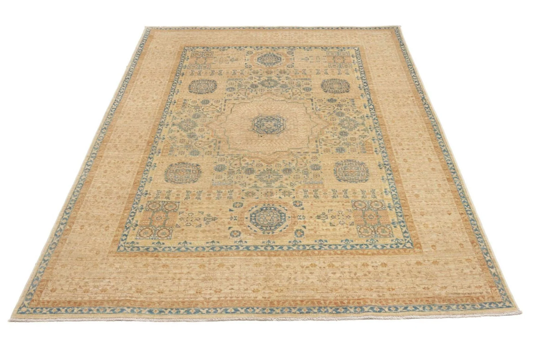 Handgeknüpfter Mamluk Orientteppich 146 × 195 cm