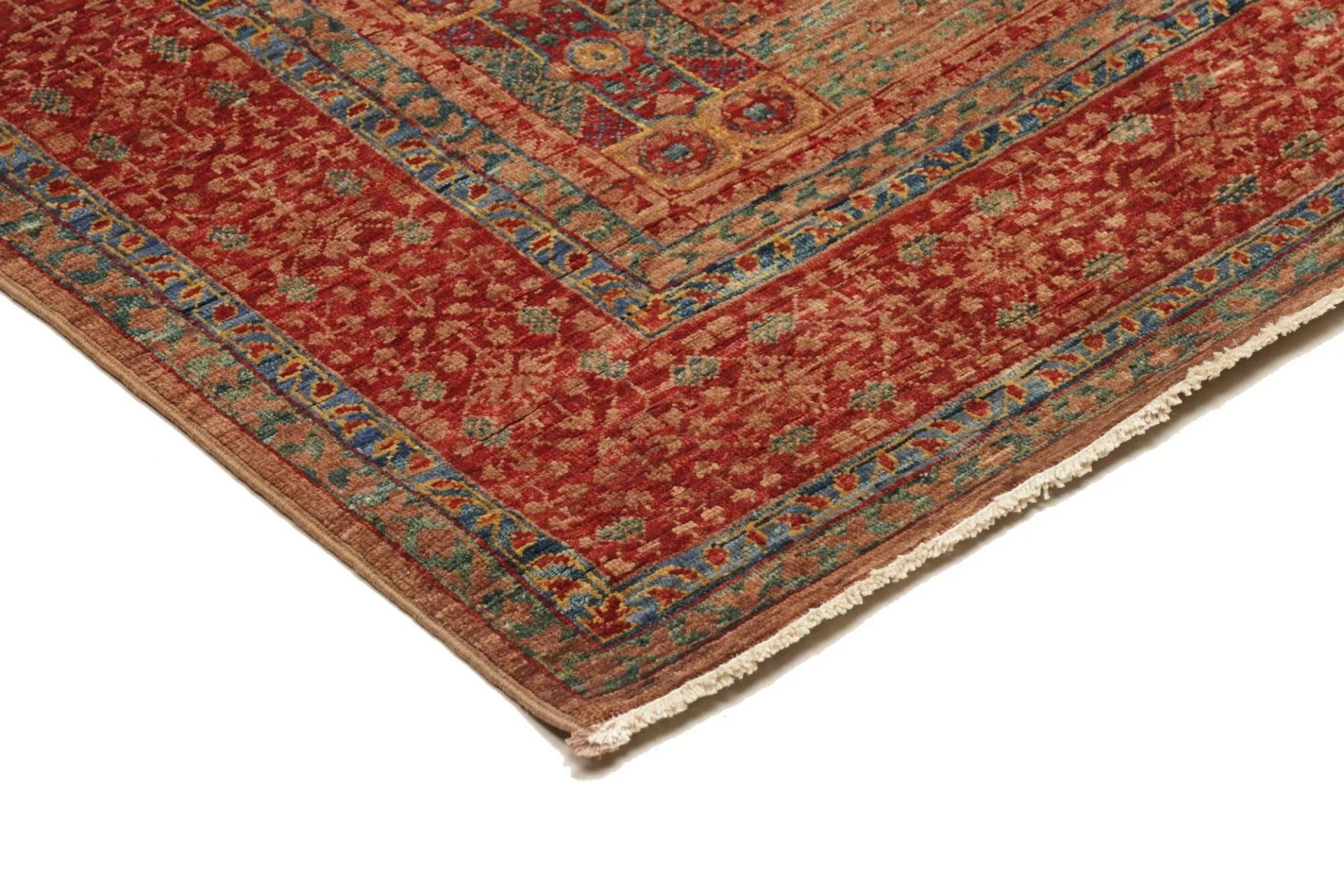 Mamluk Orientteppich 129 × 189 cm aus Wolle, handgeknüpft