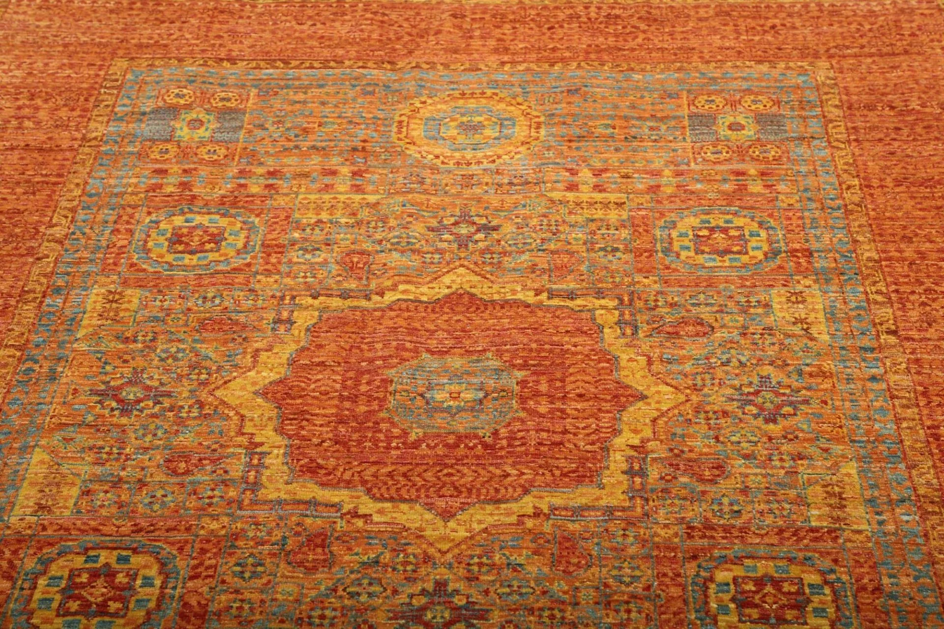 Handgeknüpfter Mamluk Orientteppich, 154 × 195 cm, Wolle