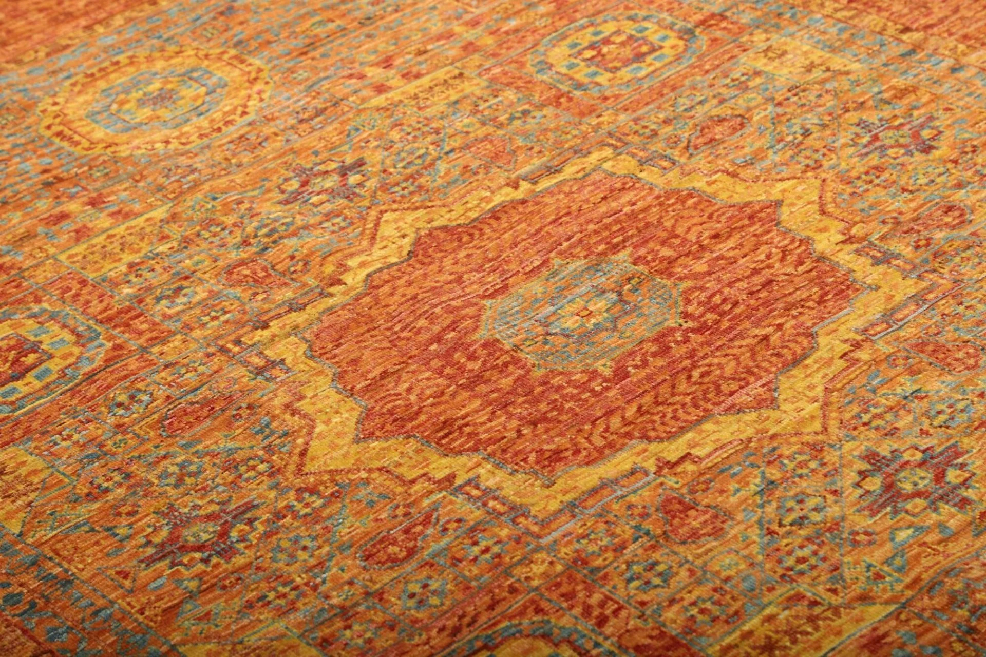 Handgeknüpfter Mamluk Orientteppich, 154 × 195 cm, Wolle